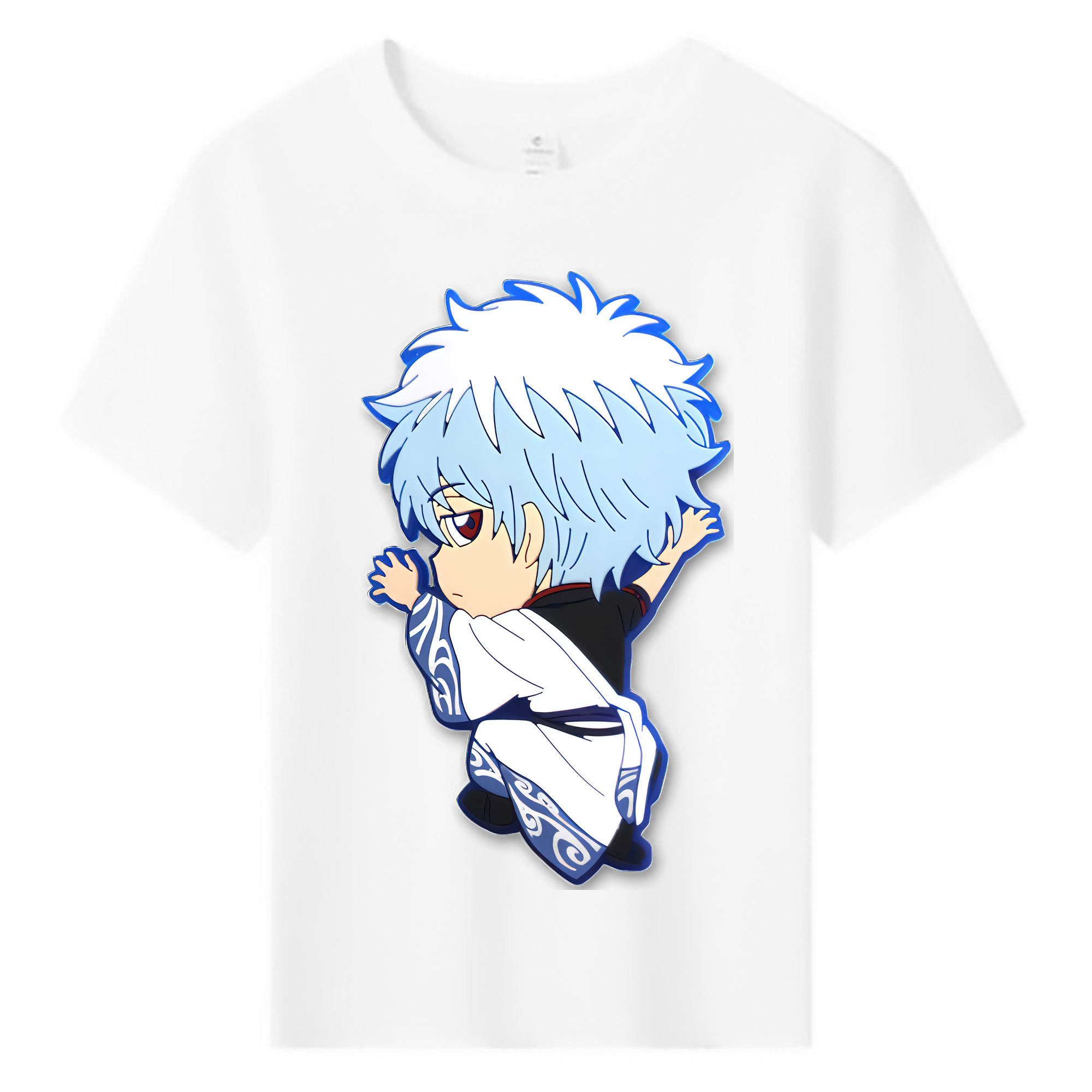 （画像用） ぎんたま 坂田銀時（さかたぎんとき） 神楽 志村新八（しむら しんぱち） GINTAMA Sakata Gintoki Kagura Shimura Shinpachi 綿100％キッズTシャツ（フロントプリント）