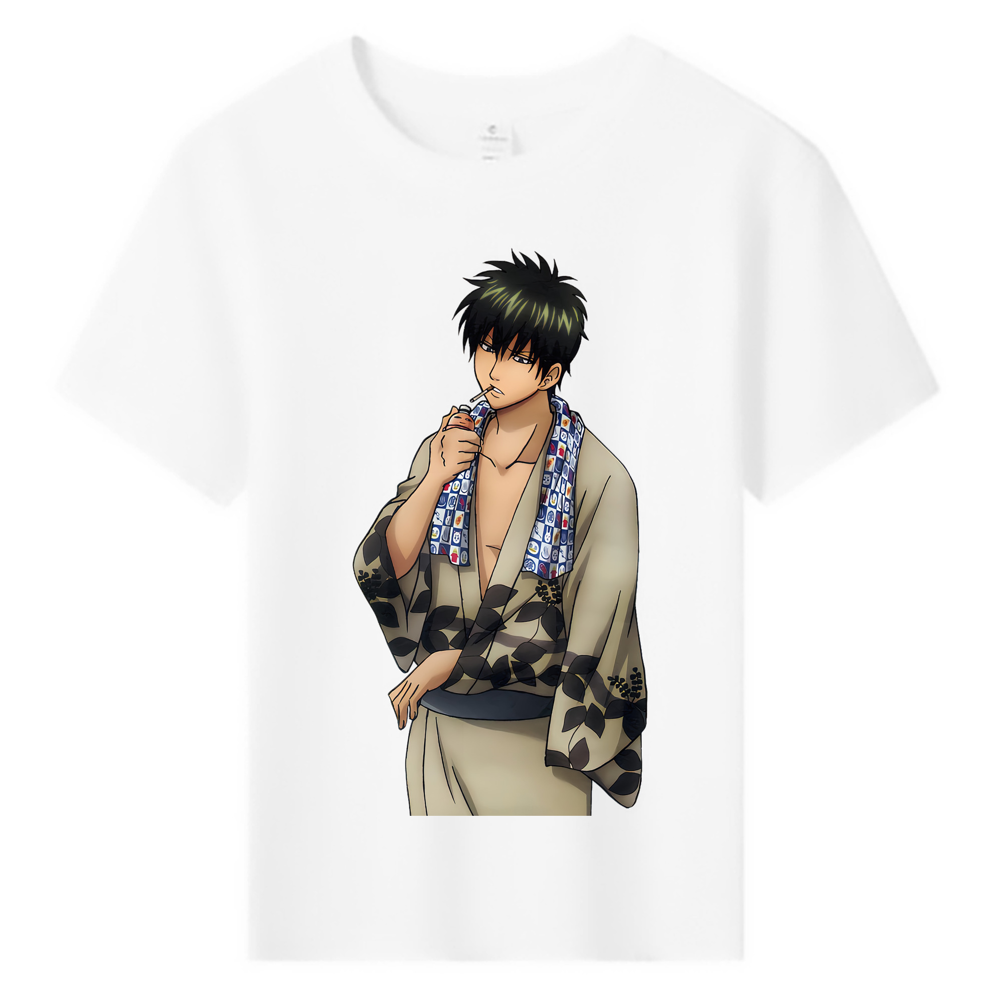 （画像用） ぎんたま 坂田銀時（さかたぎんとき） 神楽 志村新八（しむら しんぱち） GINTAMA Sakata Gintoki Kagura Shimura Shinpachi 綿100％キッズTシャツ（フロントプリント）
