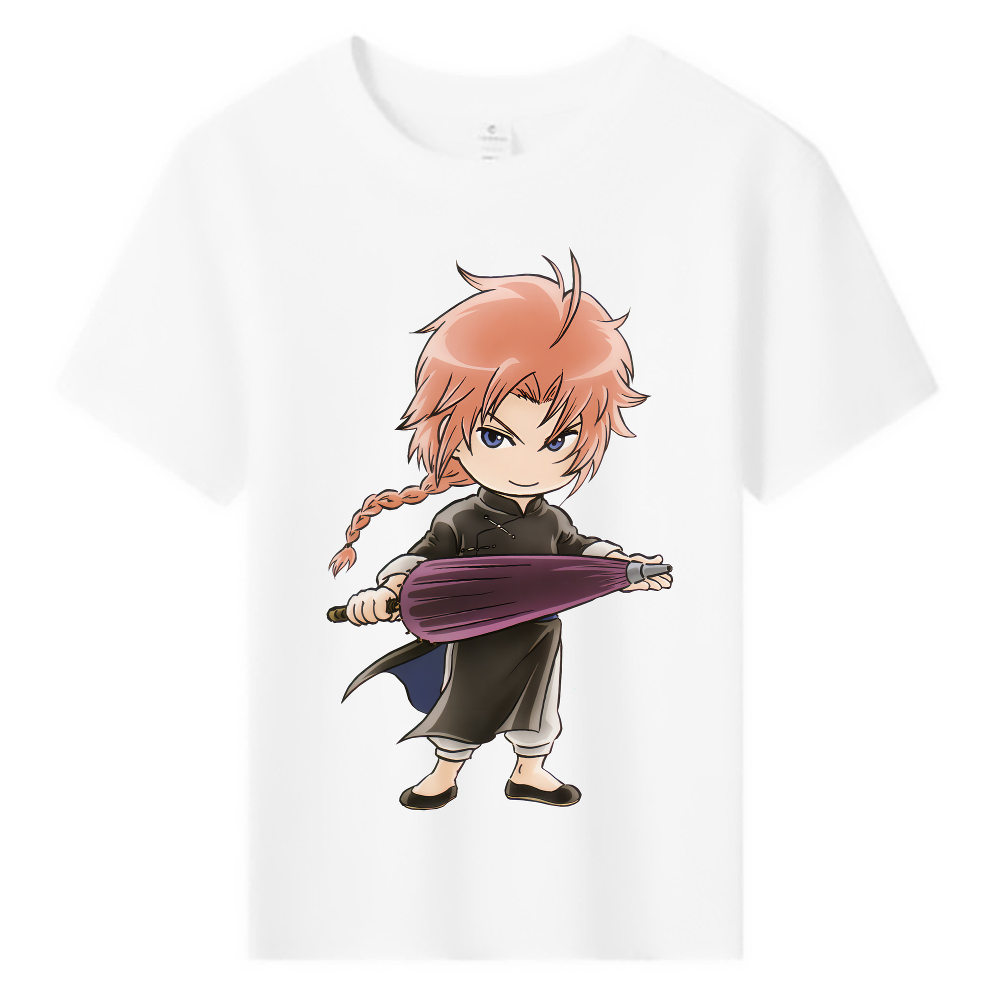 （画像用） ぎんたま 坂田銀時（さかたぎんとき） 神楽 志村新八（しむら しんぱち） GINTAMA Sakata Gintoki Kagura Shimura Shinpachi 綿100％キッズTシャツ（フロントプリント）
