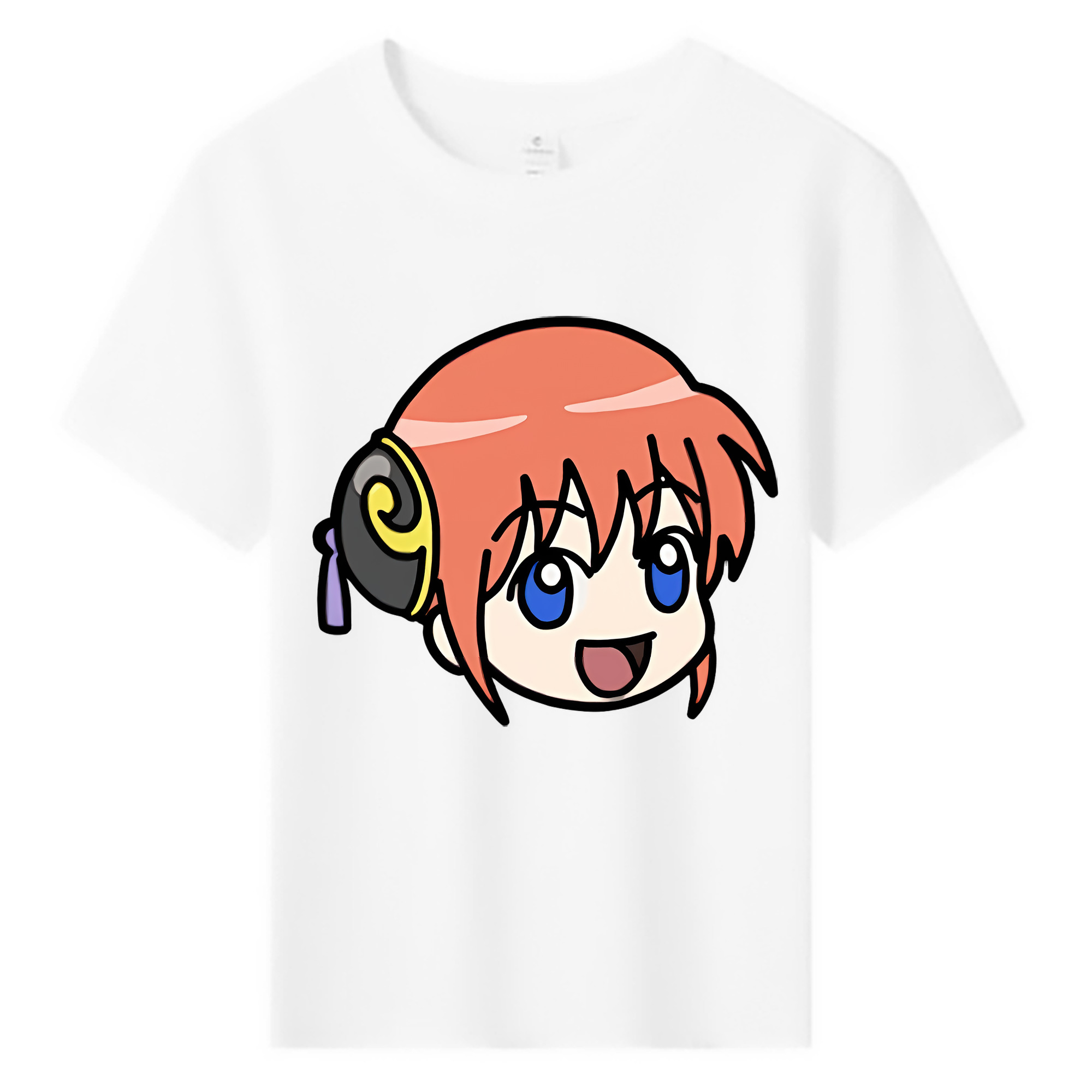 （画像用） ぎんたま 坂田銀時（さかたぎんとき） 神楽 志村新八（しむら しんぱち） GINTAMA Sakata Gintoki Kagura Shimura Shinpachi 綿100％キッズTシャツ（フロントプリント）