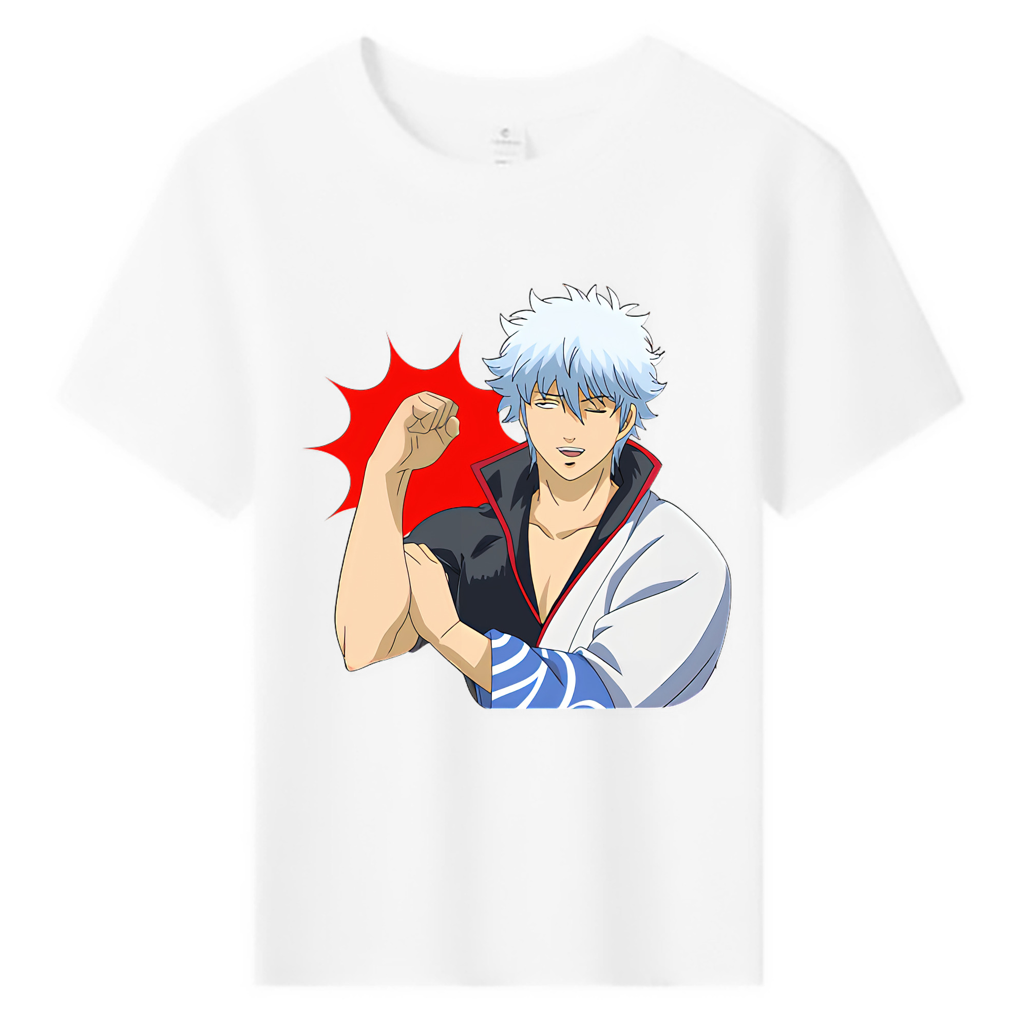 （画像用） ぎんたま 坂田銀時（さかたぎんとき） 神楽 志村新八（しむら しんぱち） GINTAMA Sakata Gintoki Kagura Shimura Shinpachi 綿100％キッズTシャツ（フロントプリント）