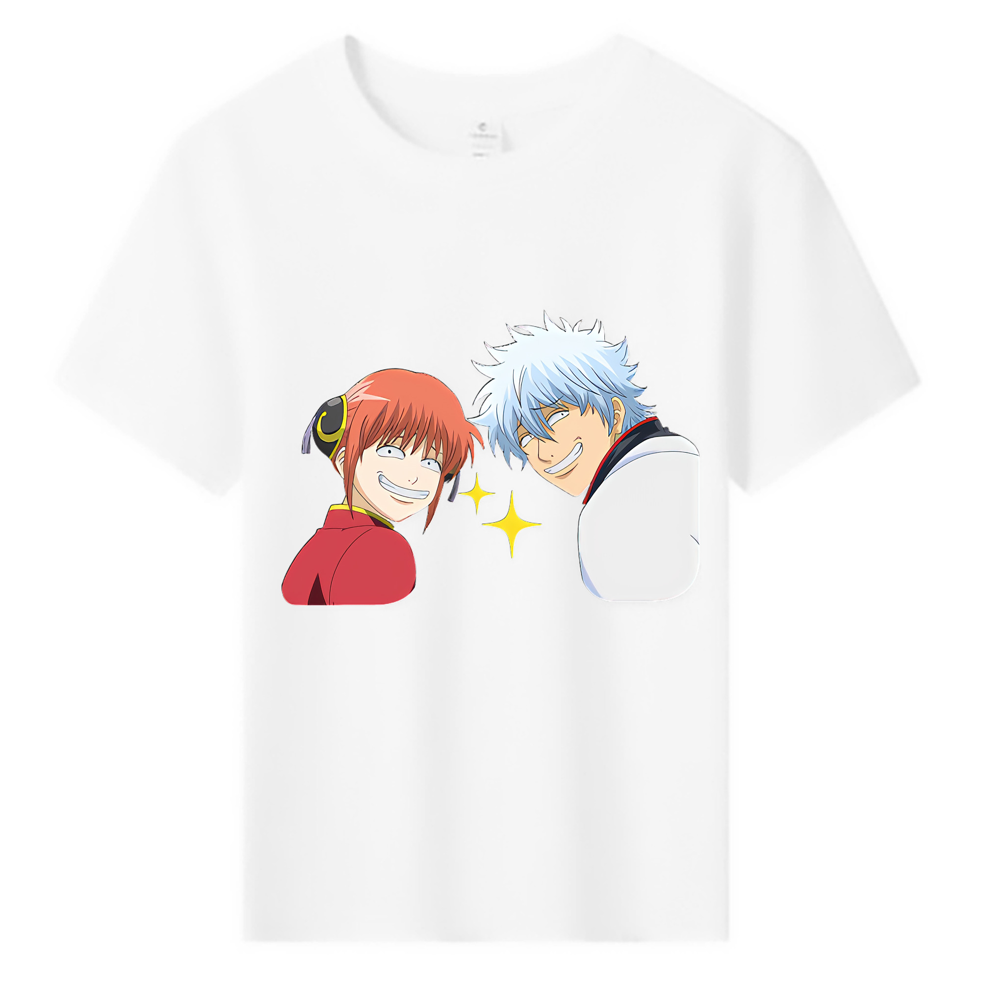 （画像用） ぎんたま 坂田銀時（さかたぎんとき） 神楽 志村新八（しむら しんぱち） GINTAMA Sakata Gintoki Kagura Shimura Shinpachi 綿100％キッズTシャツ（フロントプリント）
