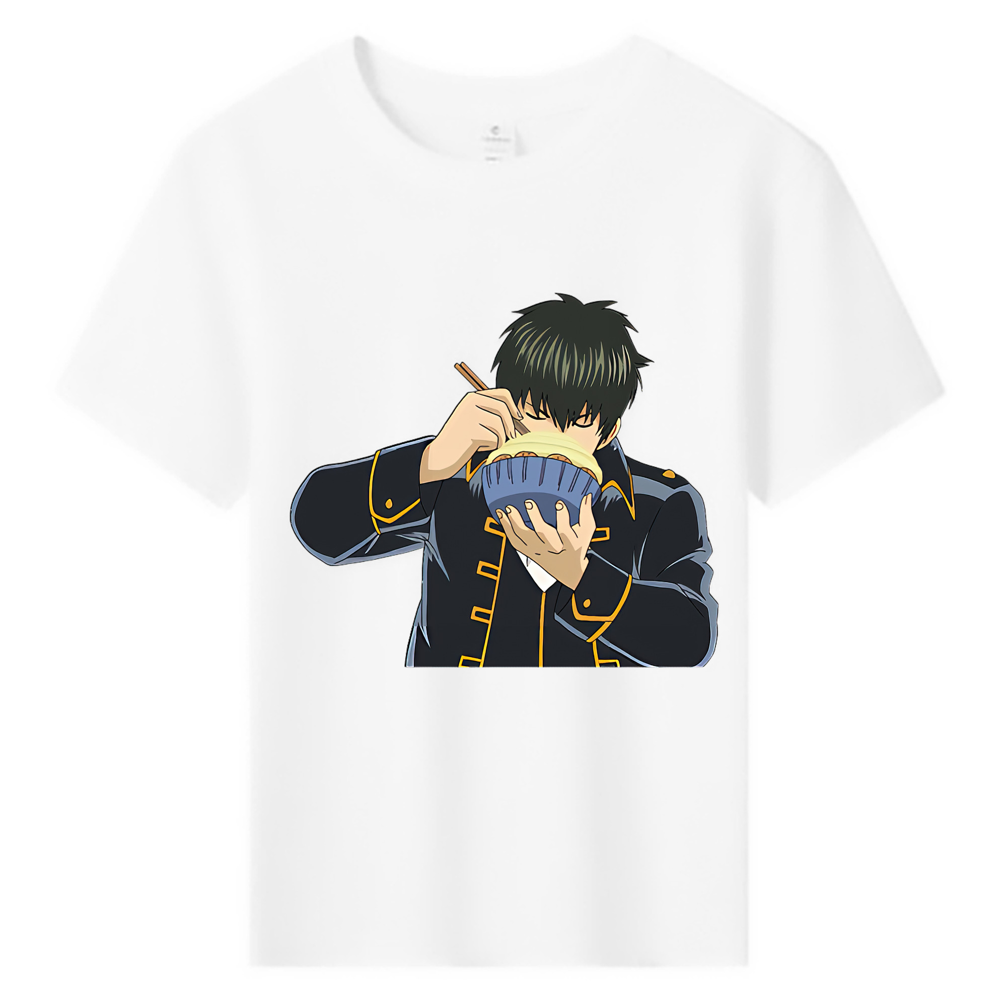 （画像用） ぎんたま 坂田銀時（さかたぎんとき） 神楽 志村新八（しむら しんぱち） GINTAMA Sakata Gintoki Kagura Shimura Shinpachi 綿100％キッズTシャツ（フロントプリント）