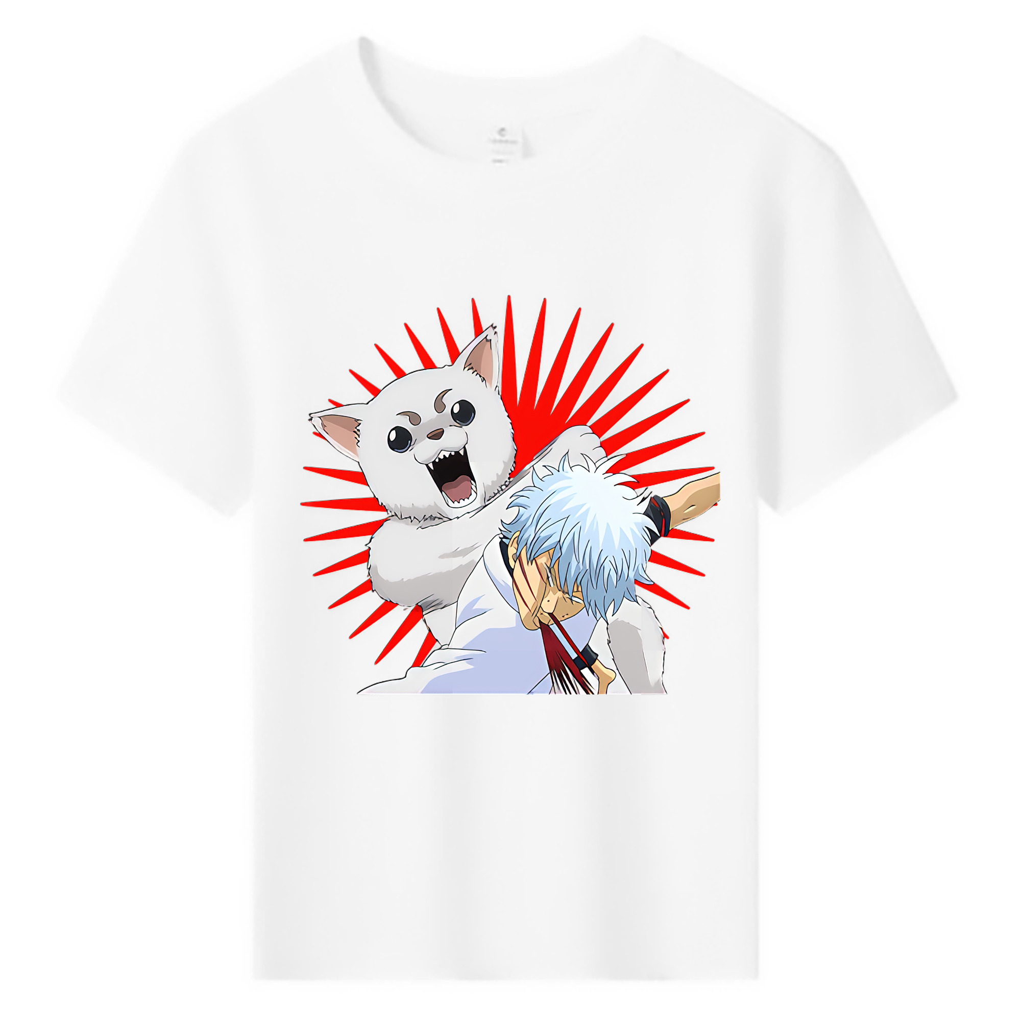 （画像用） ぎんたま 坂田銀時（さかたぎんとき） 神楽 志村新八（しむら しんぱち） GINTAMA Sakata Gintoki Kagura Shimura Shinpachi 綿100％キッズTシャツ（フロントプリント）