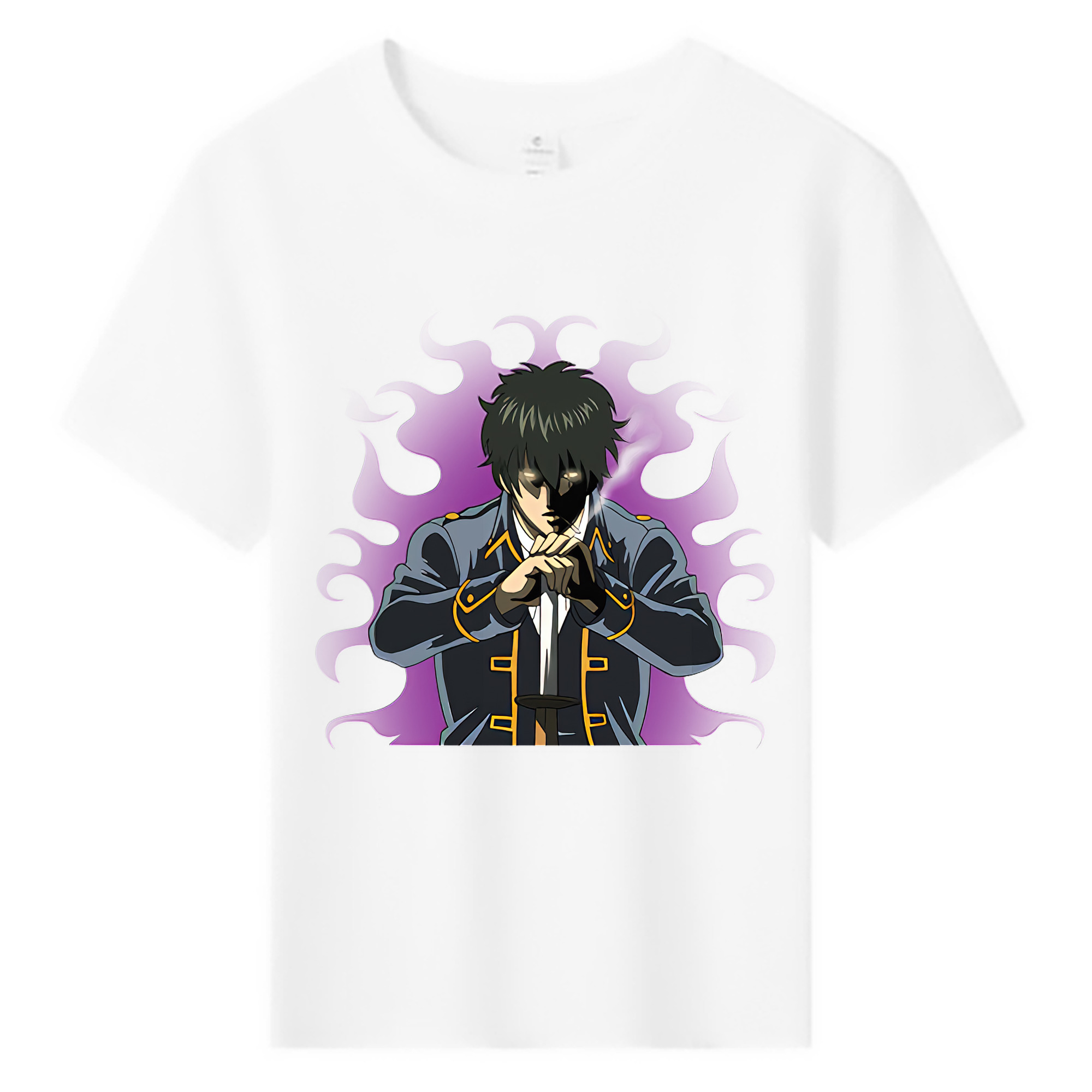 （画像用） ぎんたま 坂田銀時（さかたぎんとき） 神楽 志村新八（しむら しんぱち） GINTAMA Sakata Gintoki Kagura Shimura Shinpachi 綿100％キッズTシャツ（フロントプリント）
