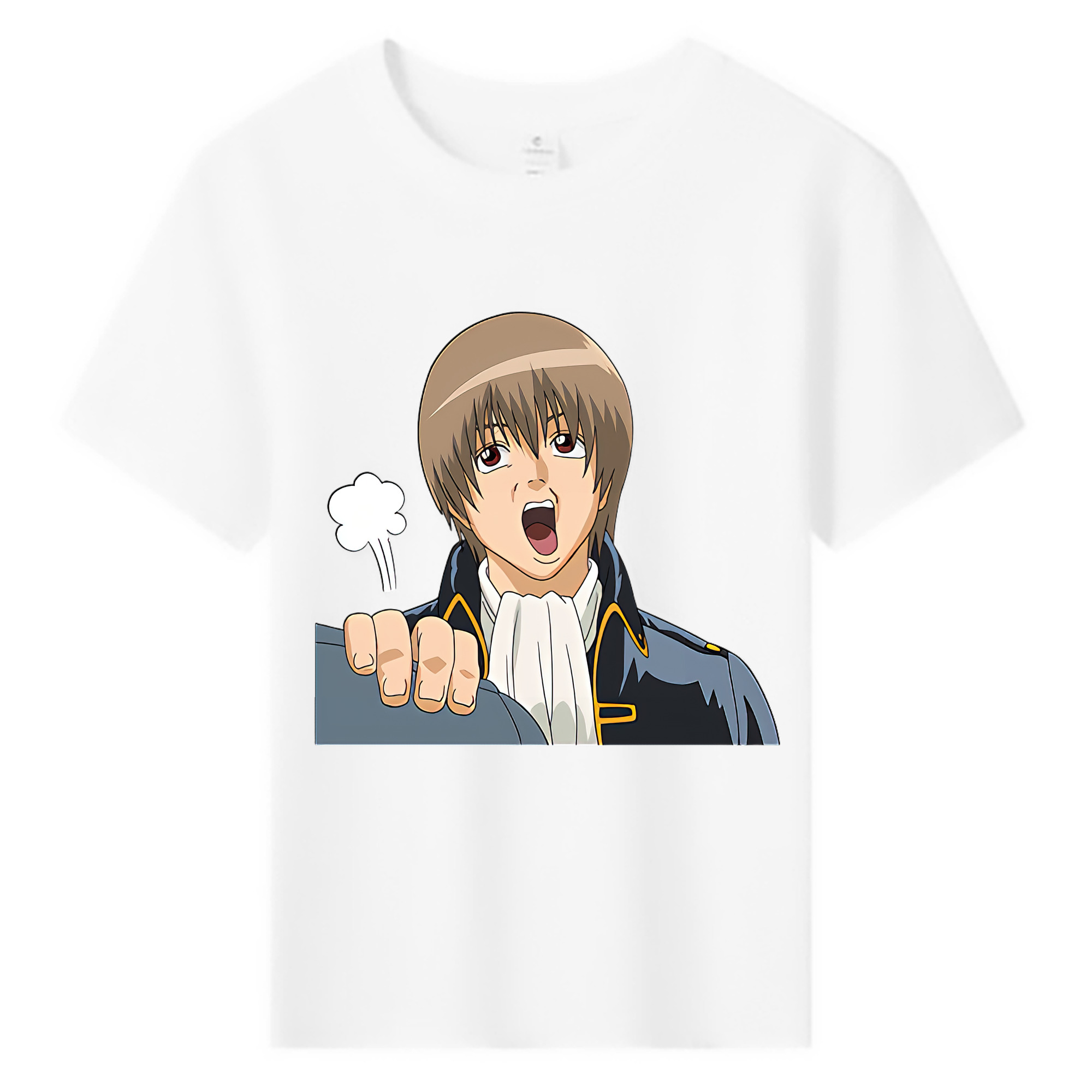 （画像用） ぎんたま 坂田銀時（さかたぎんとき） 神楽 志村新八（しむら しんぱち） GINTAMA Sakata Gintoki Kagura Shimura Shinpachi 綿100％キッズTシャツ（フロントプリント）