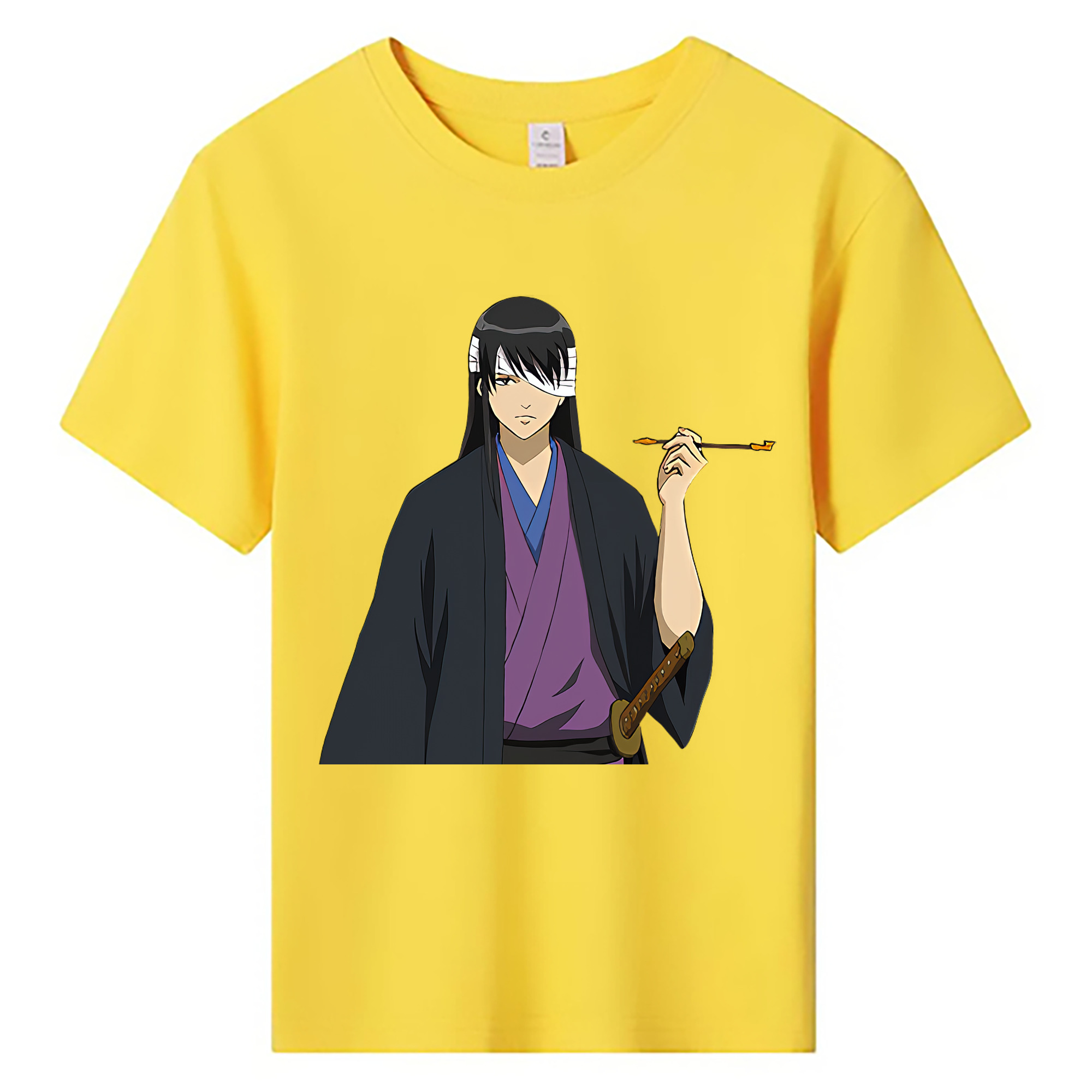 （画像用） ぎんたま 坂田銀時（さかたぎんとき） 神楽 志村新八（しむら しんぱち） GINTAMA Sakata Gintoki Kagura Shimura Shinpachi 綿100％キッズTシャツ（フロントプリント）