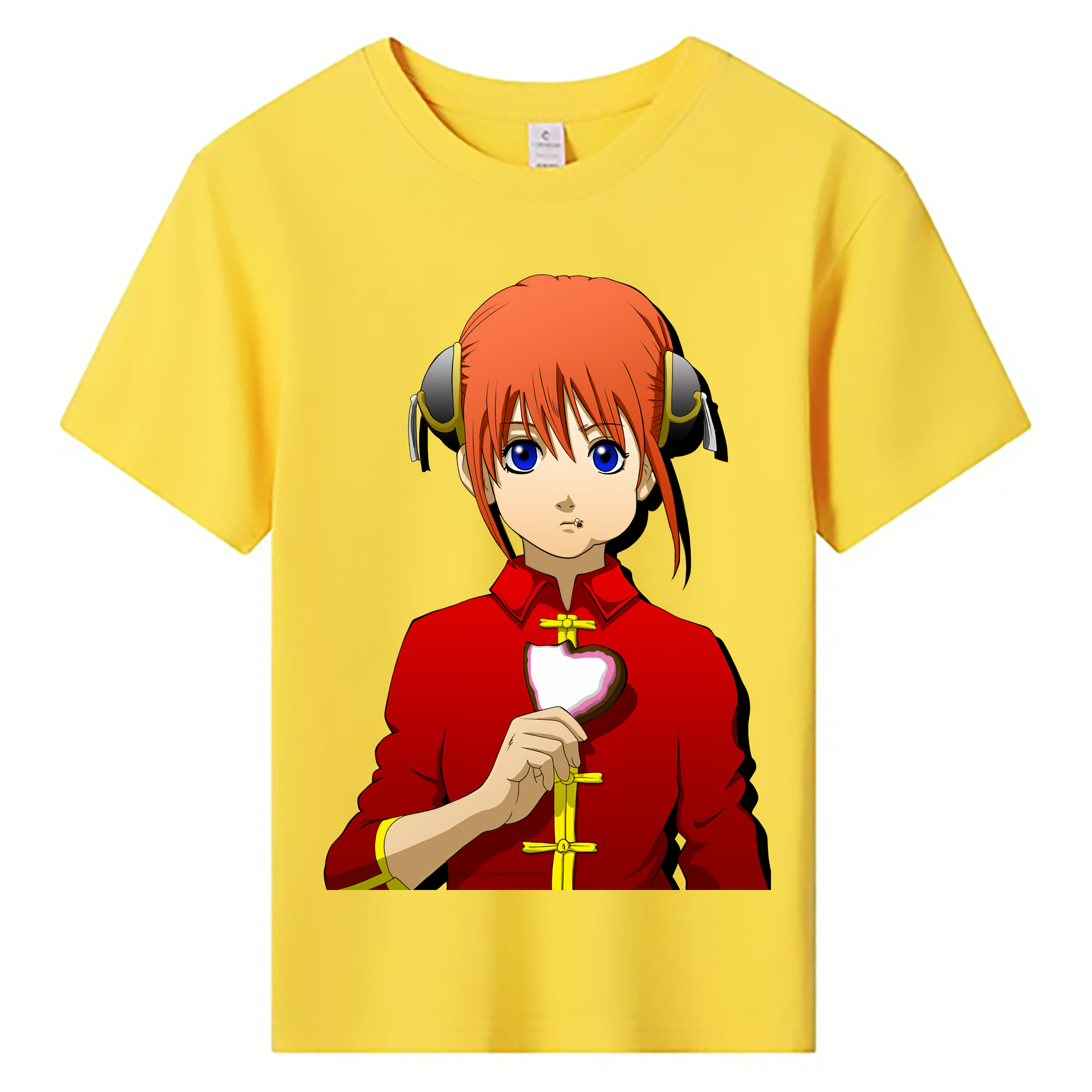 （画像用） ぎんたま 坂田銀時（さかたぎんとき） 神楽 志村新八（しむら しんぱち） GINTAMA Sakata Gintoki Kagura Shimura Shinpachi 綿100％キッズTシャツ（フロントプリント）