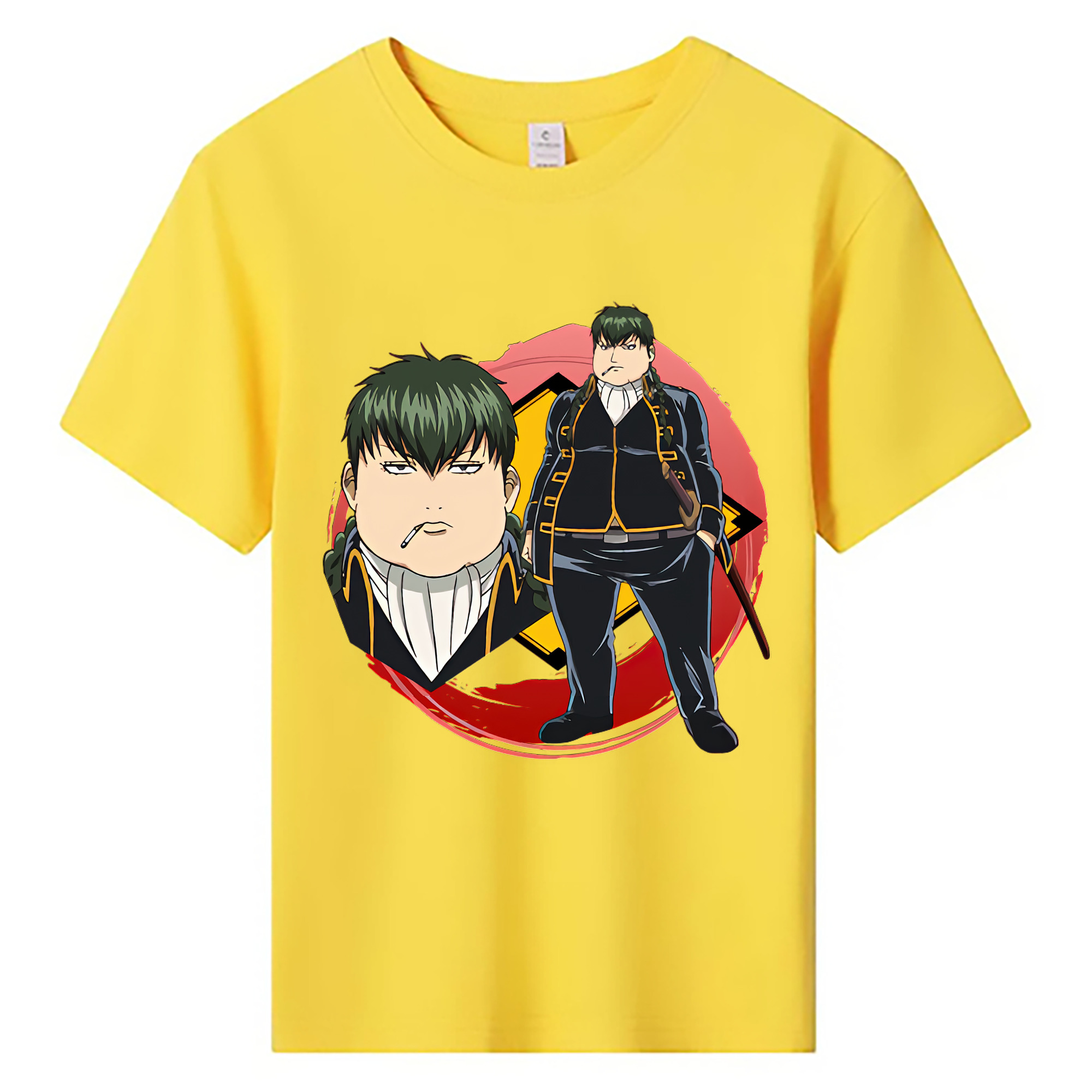（画像用） ぎんたま 坂田銀時（さかたぎんとき） 神楽 志村新八（しむら しんぱち） GINTAMA Sakata Gintoki Kagura Shimura Shinpachi 綿100％キッズTシャツ（フロントプリント）
