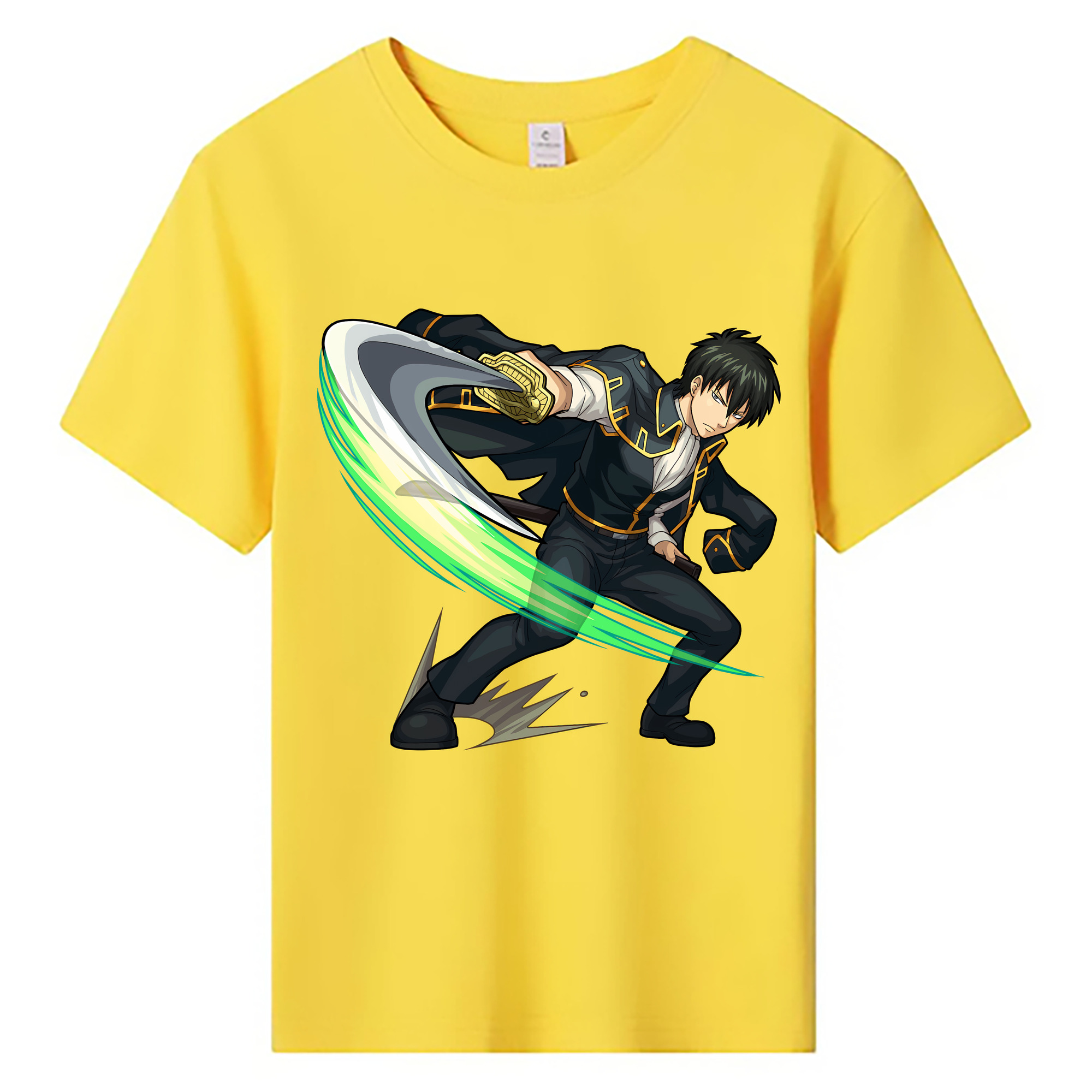 （画像用） ぎんたま 坂田銀時（さかたぎんとき） 神楽 志村新八（しむら しんぱち） GINTAMA Sakata Gintoki Kagura Shimura Shinpachi 綿100％キッズTシャツ（フロントプリント）