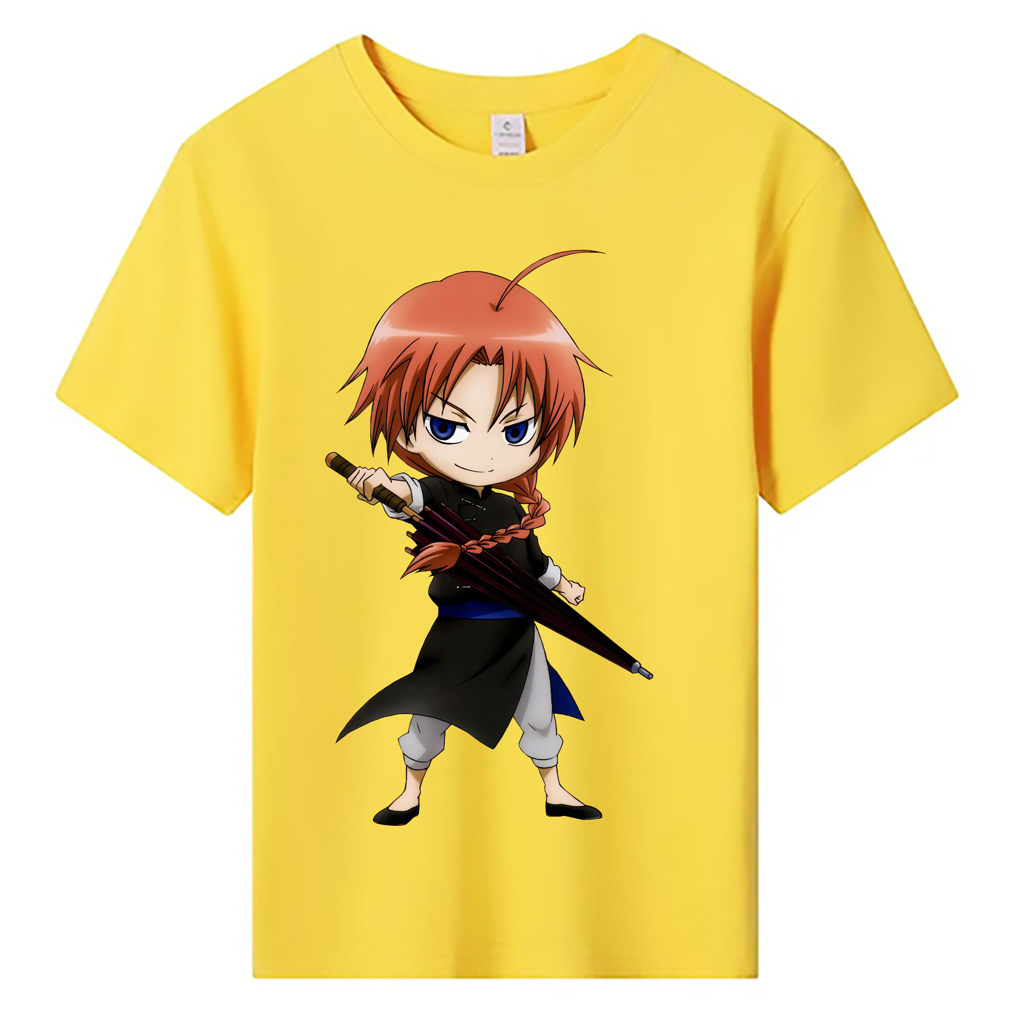 （画像用） ぎんたま 坂田銀時（さかたぎんとき） 神楽 志村新八（しむら しんぱち） GINTAMA Sakata Gintoki Kagura Shimura Shinpachi 綿100％キッズTシャツ（フロントプリント）