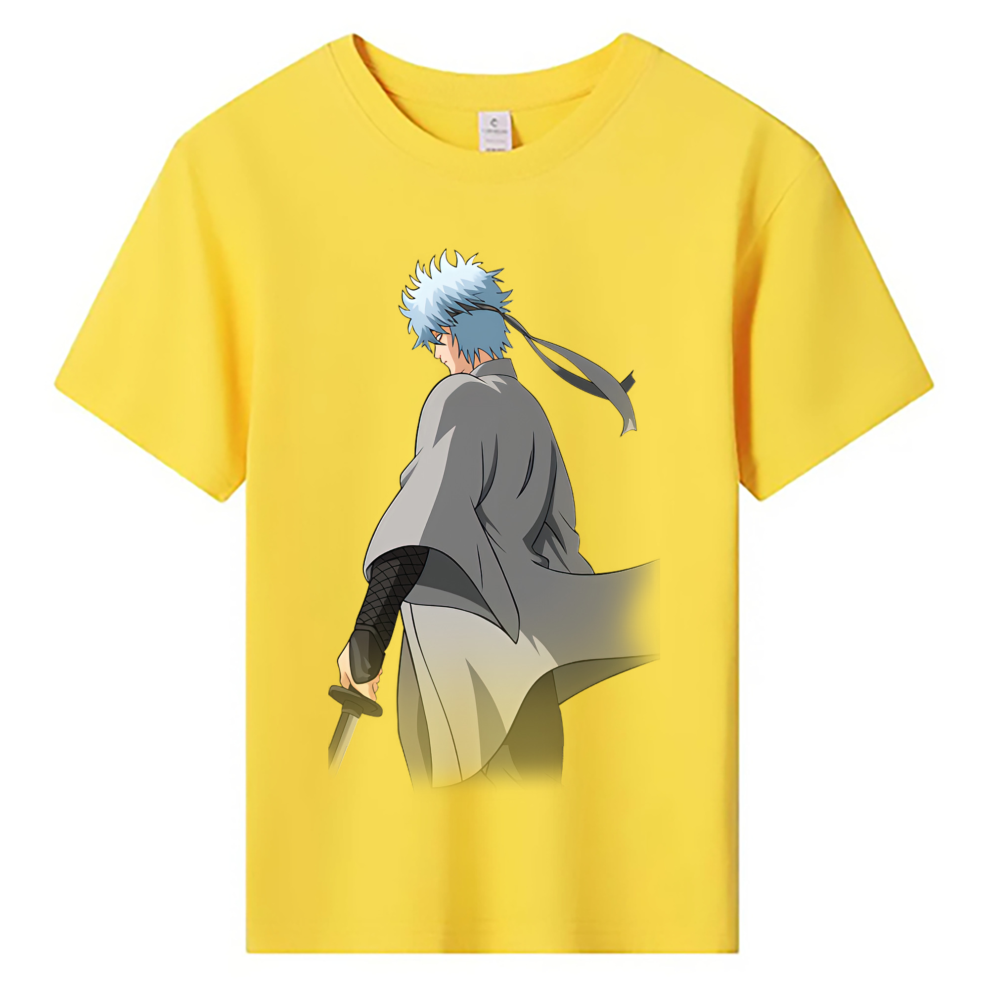 （画像用） ぎんたま 坂田銀時（さかたぎんとき） 神楽 志村新八（しむら しんぱち） GINTAMA Sakata Gintoki Kagura Shimura Shinpachi 綿100％キッズTシャツ（フロントプリント）