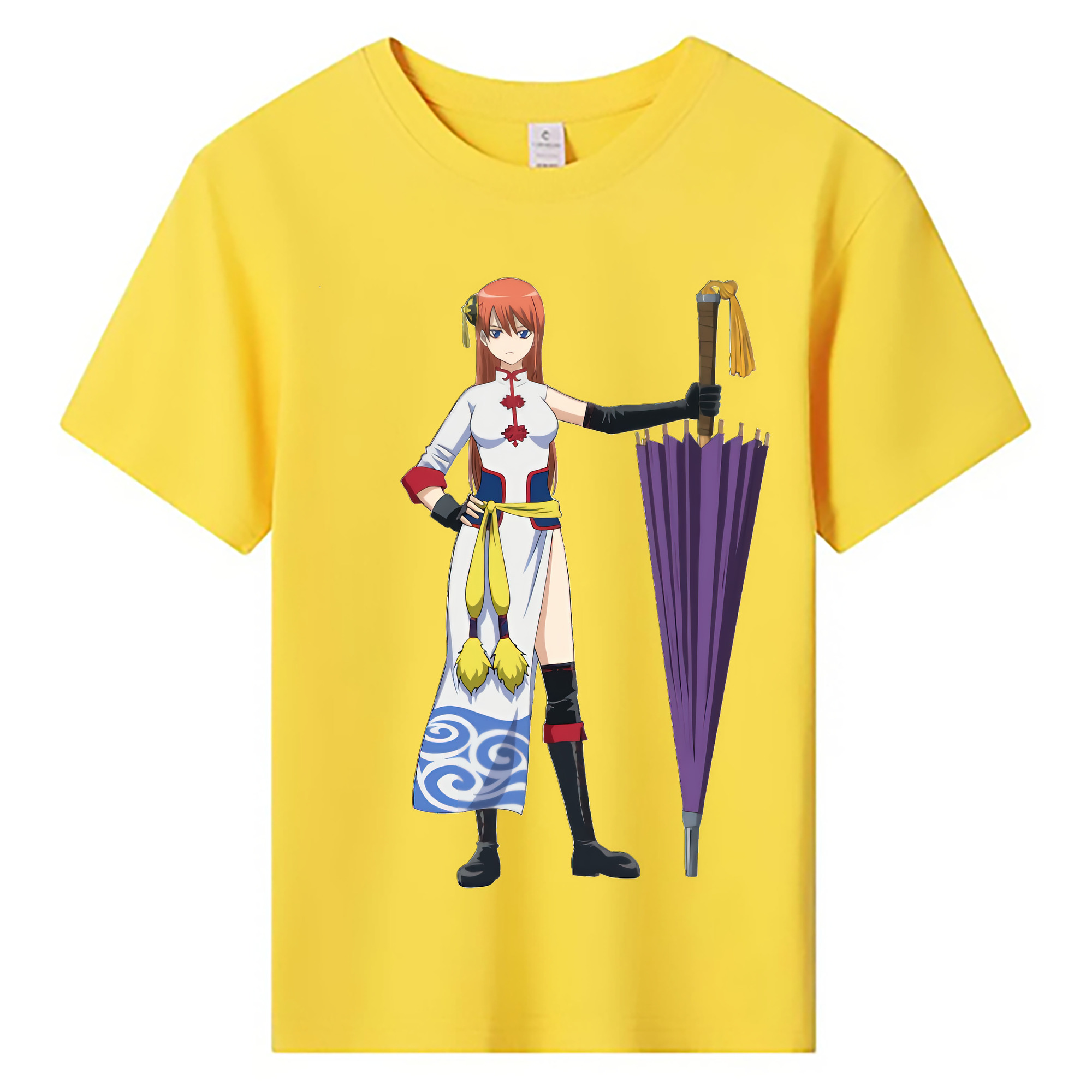 （画像用） ぎんたま 坂田銀時（さかたぎんとき） 神楽 志村新八（しむら しんぱち） GINTAMA Sakata Gintoki Kagura Shimura Shinpachi 綿100％キッズTシャツ（フロントプリント）