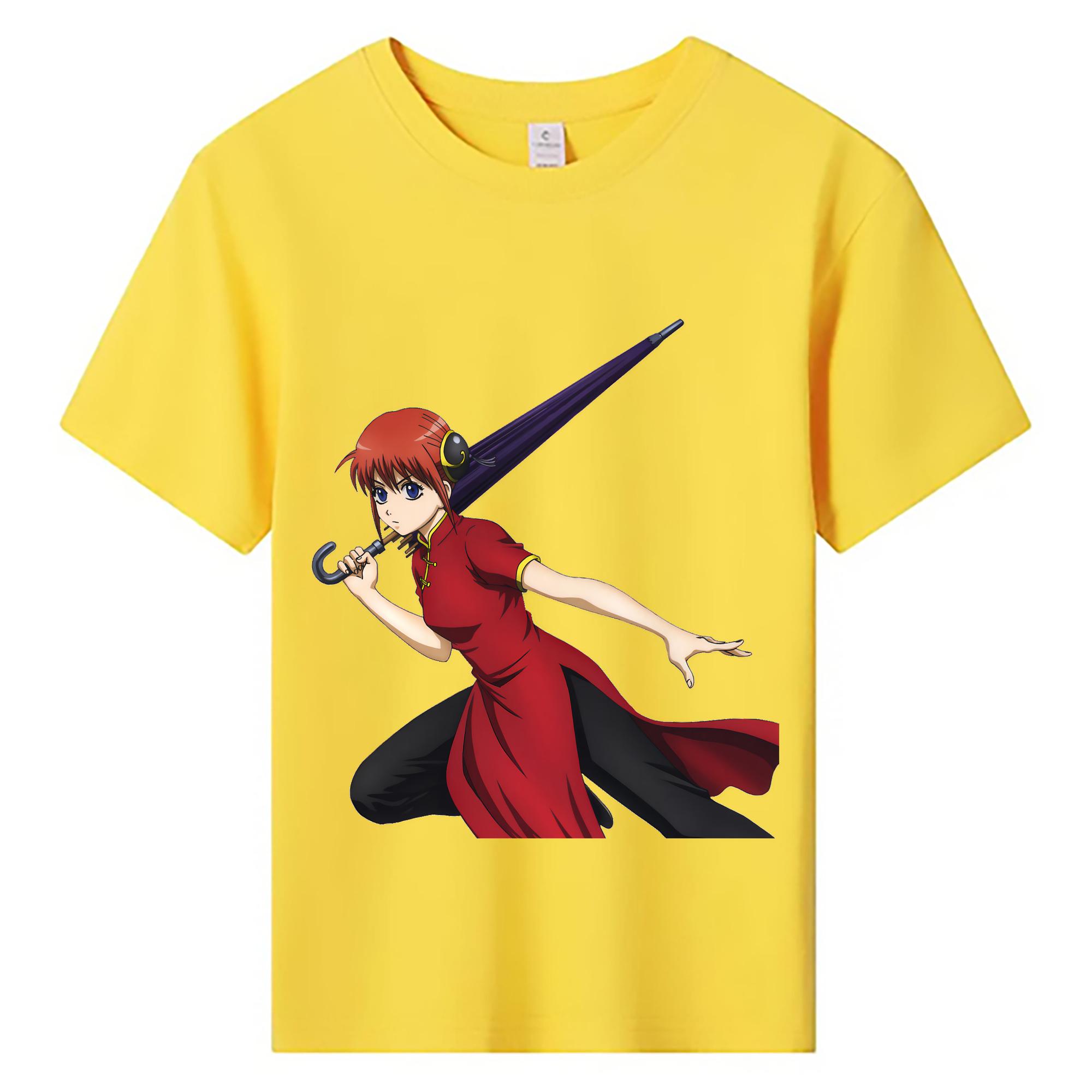 （画像用） ぎんたま 坂田銀時（さかたぎんとき） 神楽 志村新八（しむら しんぱち） GINTAMA Sakata Gintoki Kagura Shimura Shinpachi 綿100％キッズTシャツ（フロントプリント）