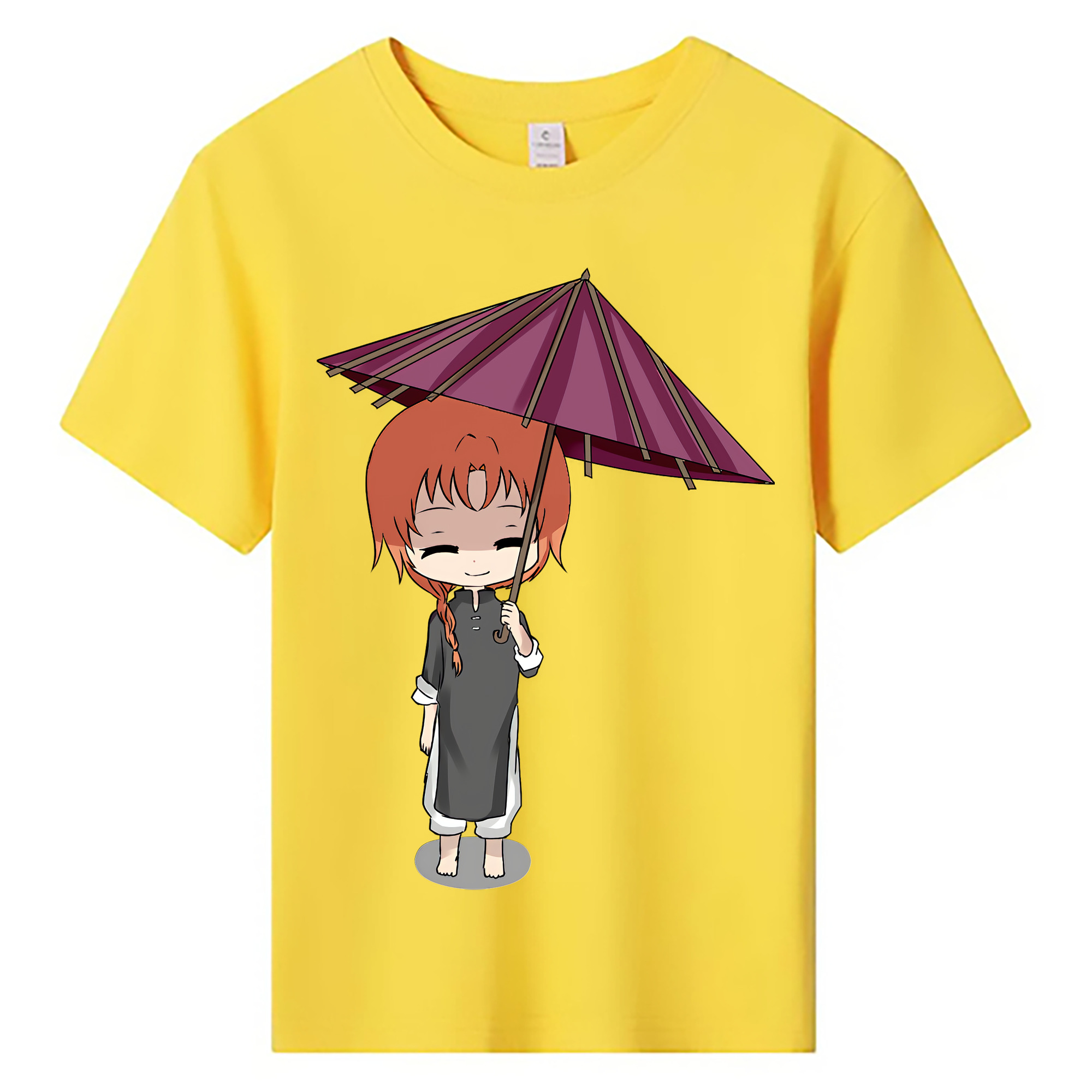 （画像用） ぎんたま 坂田銀時（さかたぎんとき） 神楽 志村新八（しむら しんぱち） GINTAMA Sakata Gintoki Kagura Shimura Shinpachi 綿100％キッズTシャツ（フロントプリント）