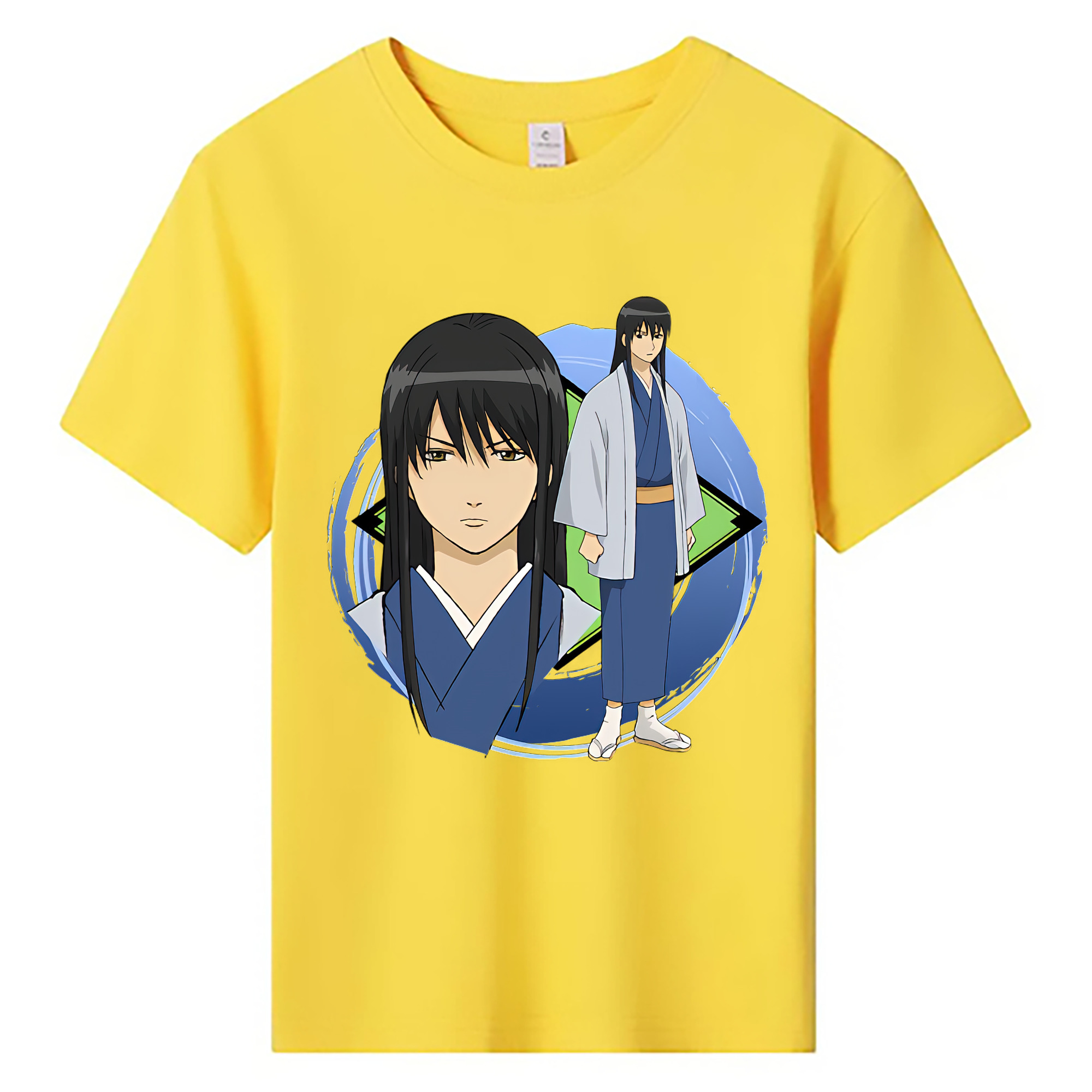 （画像用） ぎんたま 坂田銀時（さかたぎんとき） 神楽 志村新八（しむら しんぱち） GINTAMA Sakata Gintoki Kagura Shimura Shinpachi 綿100％キッズTシャツ（フロントプリント）