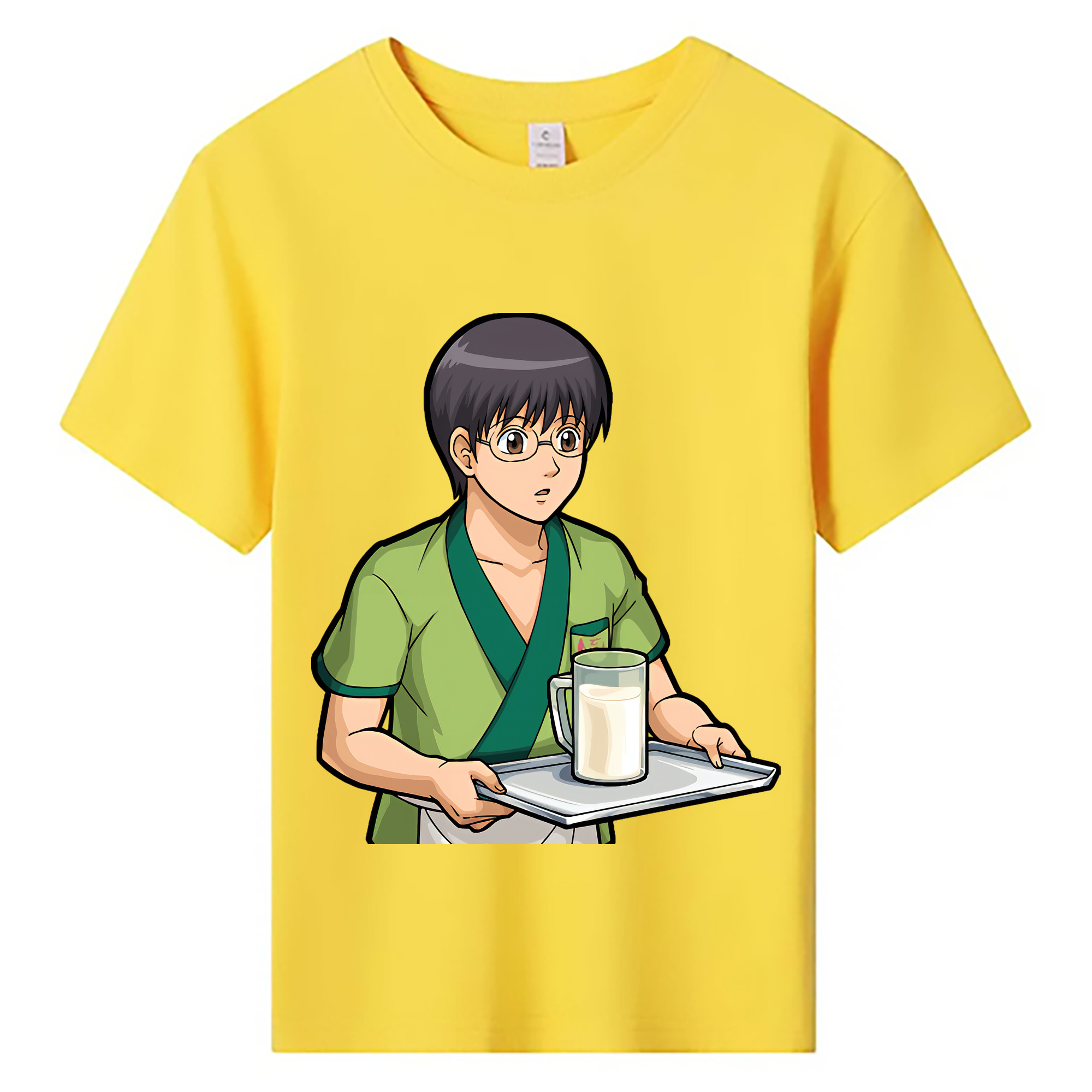 （画像用） ぎんたま 坂田銀時（さかたぎんとき） 神楽 志村新八（しむら しんぱち） GINTAMA Sakata Gintoki Kagura Shimura Shinpachi 綿100％キッズTシャツ（フロントプリント）