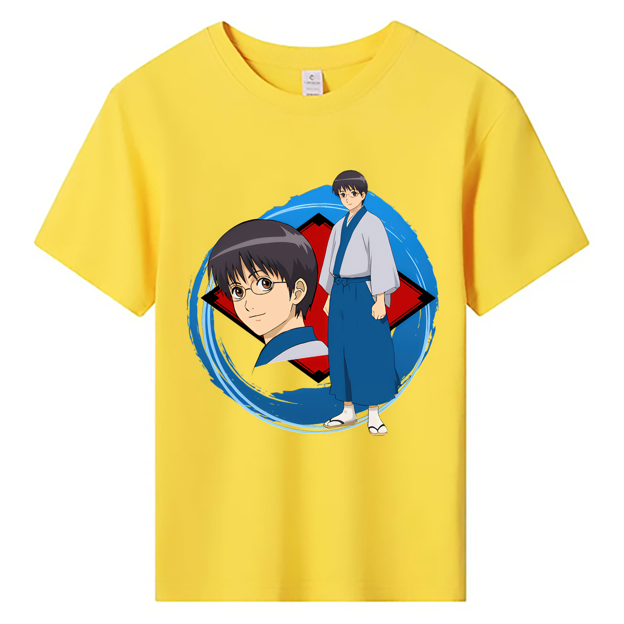 （画像用） ぎんたま 坂田銀時（さかたぎんとき） 神楽 志村新八（しむら しんぱち） GINTAMA Sakata Gintoki Kagura Shimura Shinpachi 綿100％キッズTシャツ（フロントプリント）