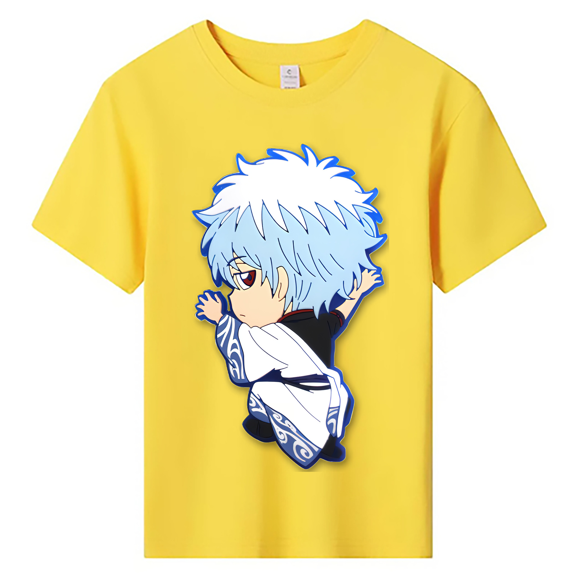 （画像用） ぎんたま 坂田銀時（さかたぎんとき） 神楽 志村新八（しむら しんぱち） GINTAMA Sakata Gintoki Kagura Shimura Shinpachi 綿100％キッズTシャツ（フロントプリント）