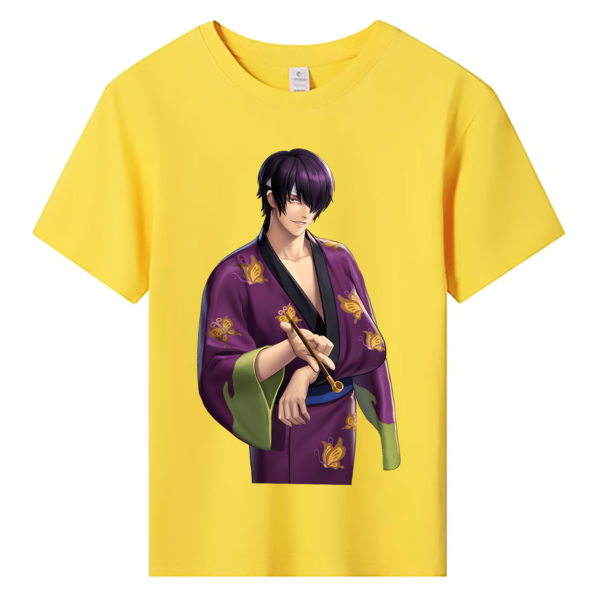 （画像用） ぎんたま 坂田銀時（さかたぎんとき） 神楽 志村新八（しむら しんぱち） GINTAMA Sakata Gintoki Kagura Shimura Shinpachi 綿100％キッズTシャツ（フロントプリント）