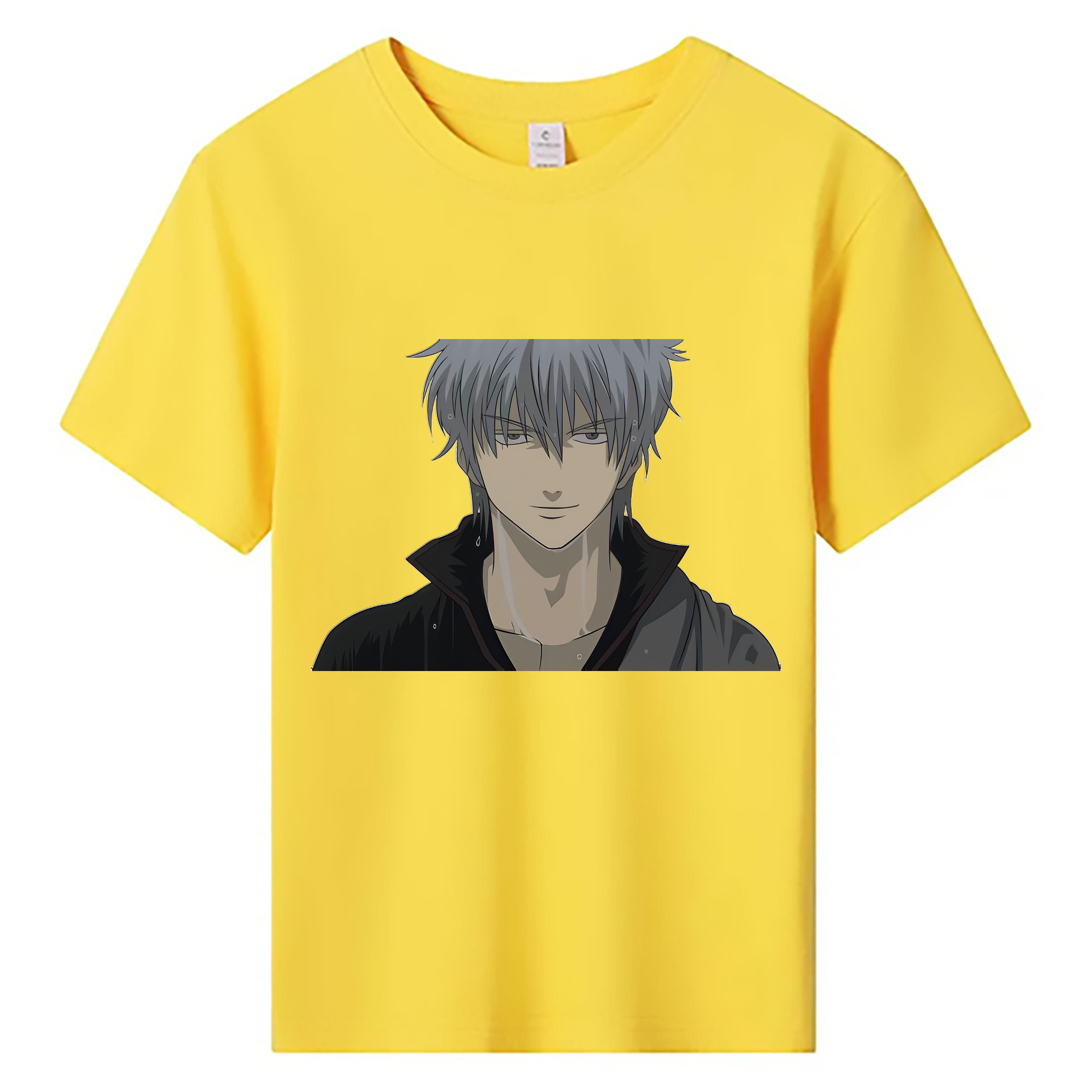 （画像用） ぎんたま 坂田銀時（さかたぎんとき） 神楽 志村新八（しむら しんぱち） GINTAMA Sakata Gintoki Kagura Shimura Shinpachi 綿100％キッズTシャツ（フロントプリント）