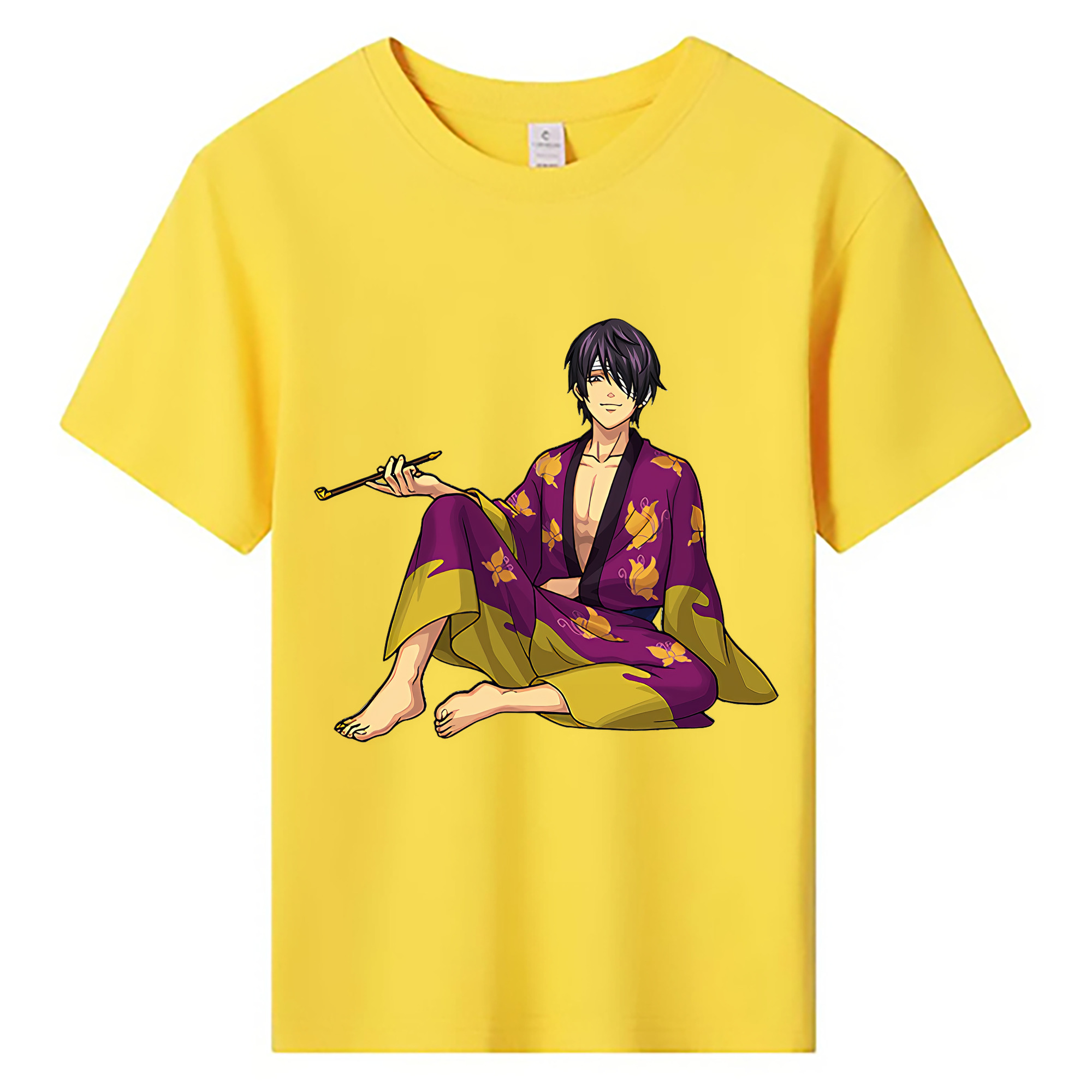 （画像用） ぎんたま 坂田銀時（さかたぎんとき） 神楽 志村新八（しむら しんぱち） GINTAMA Sakata Gintoki Kagura Shimura Shinpachi 綿100％キッズTシャツ（フロントプリント）