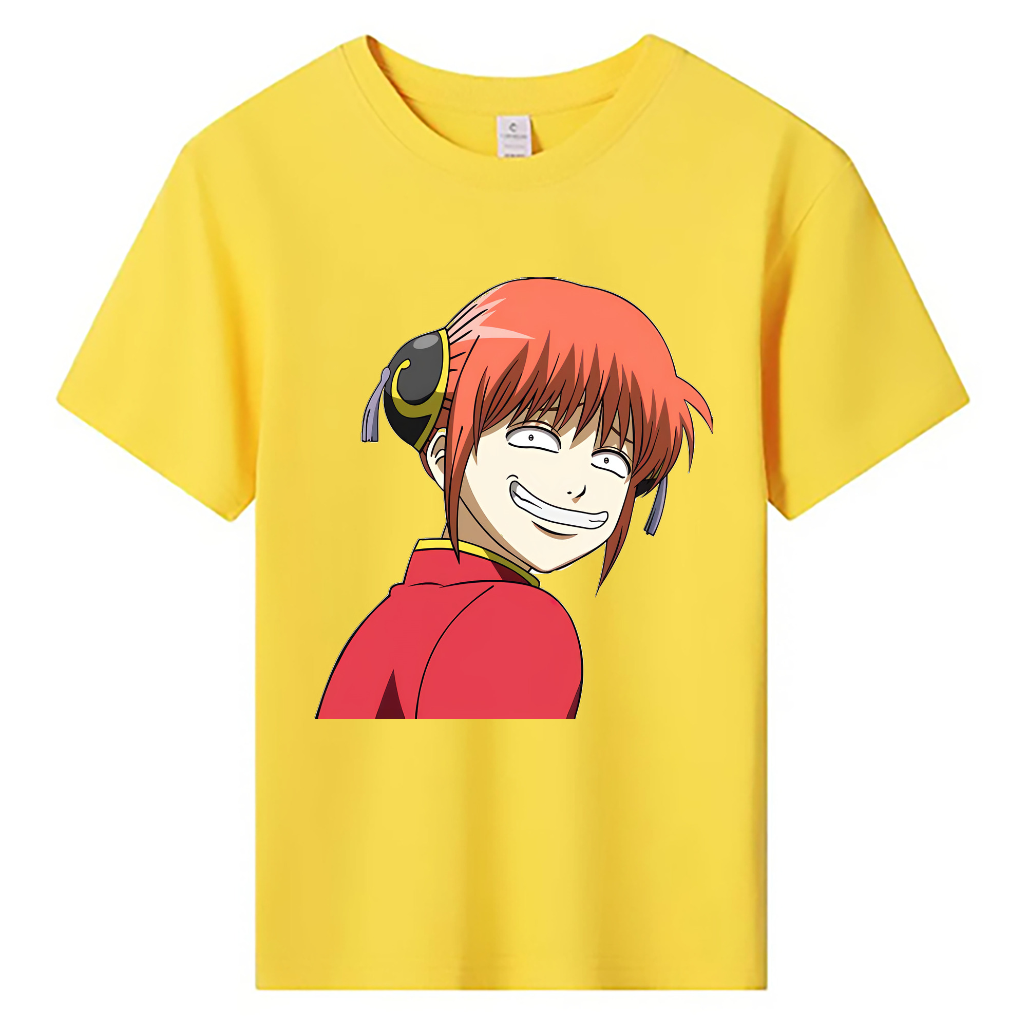 （画像用） ぎんたま 坂田銀時（さかたぎんとき） 神楽 志村新八（しむら しんぱち） GINTAMA Sakata Gintoki Kagura Shimura Shinpachi 綿100％キッズTシャツ（フロントプリント）