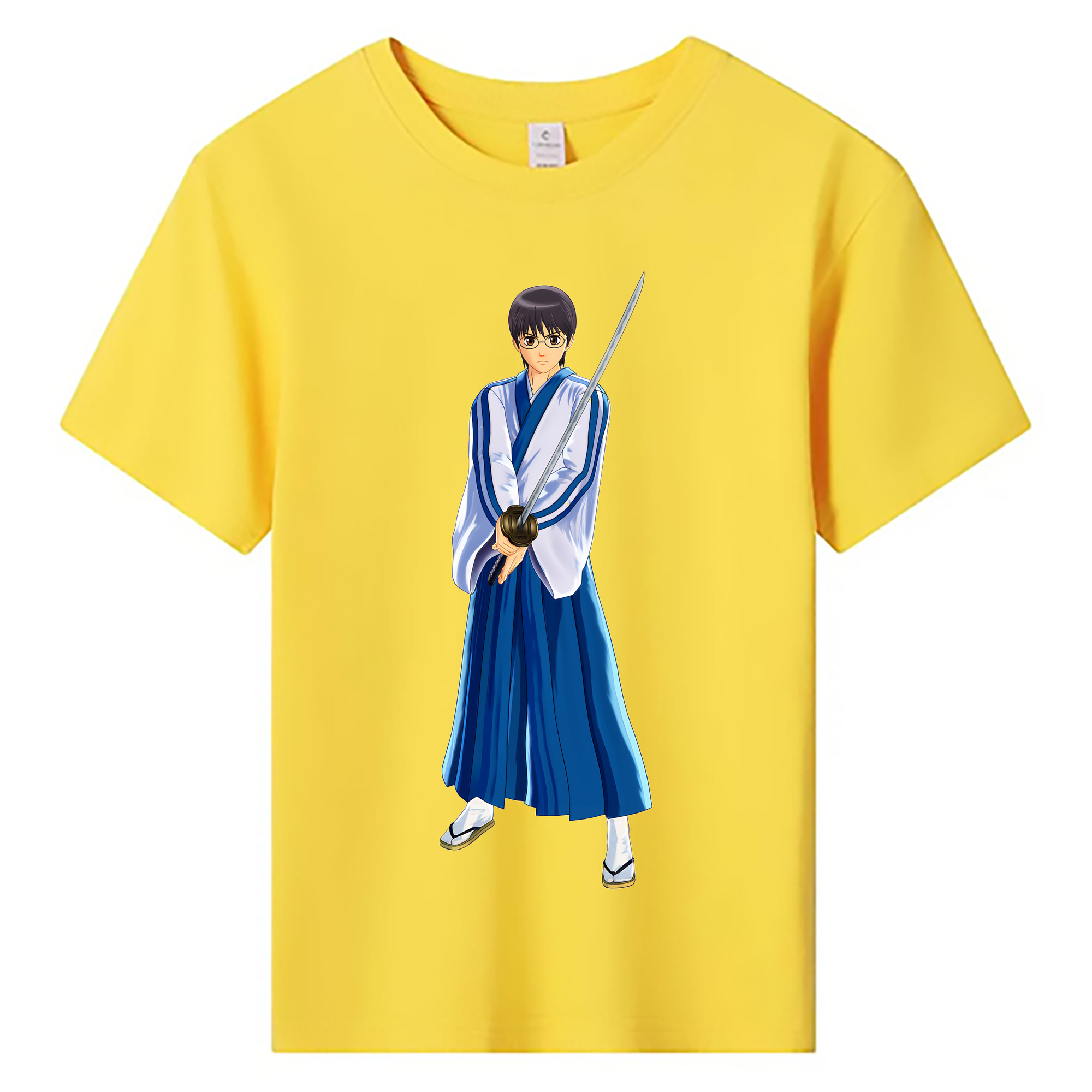 （画像用） ぎんたま 坂田銀時（さかたぎんとき） 神楽 志村新八（しむら しんぱち） GINTAMA Sakata Gintoki Kagura Shimura Shinpachi 綿100％キッズTシャツ（フロントプリント）