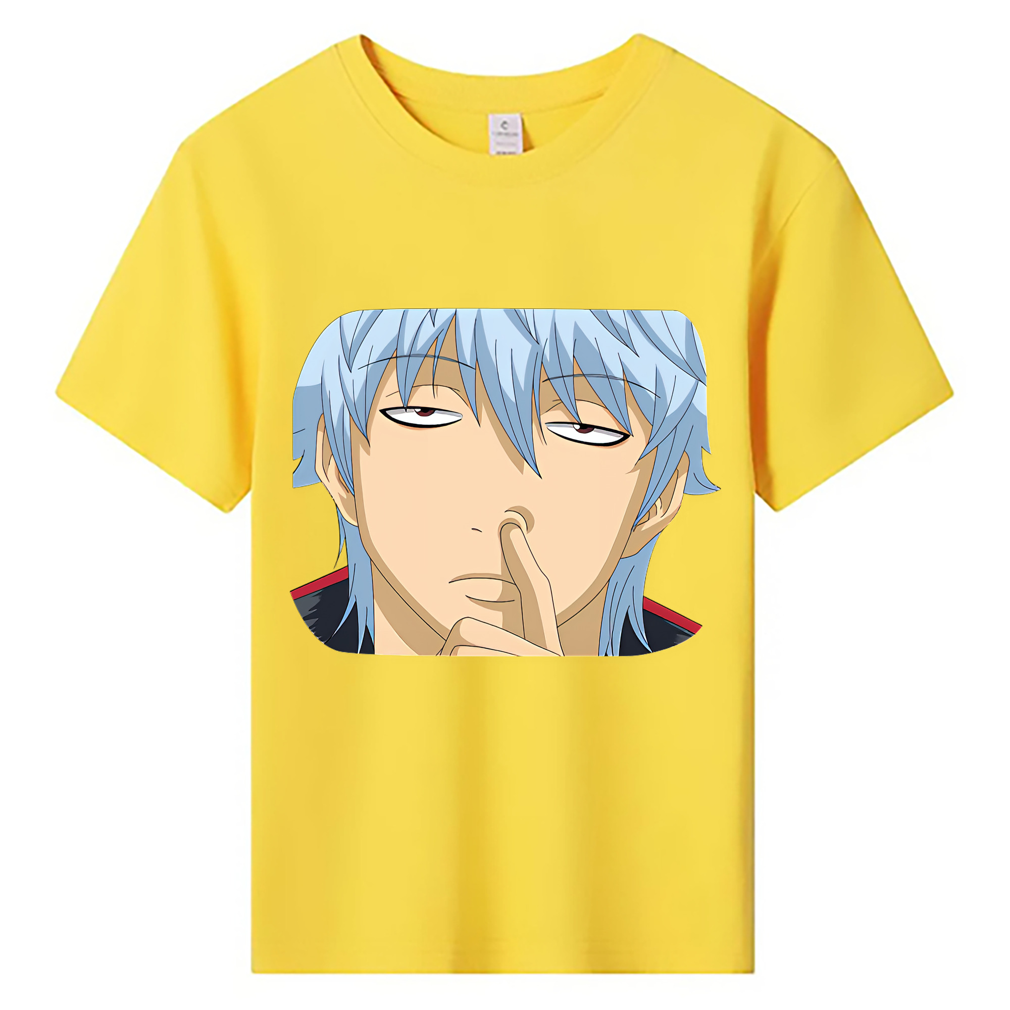 （画像用） ぎんたま 坂田銀時（さかたぎんとき） 神楽 志村新八（しむら しんぱち） GINTAMA Sakata Gintoki Kagura Shimura Shinpachi 綿100％キッズTシャツ（フロントプリント）