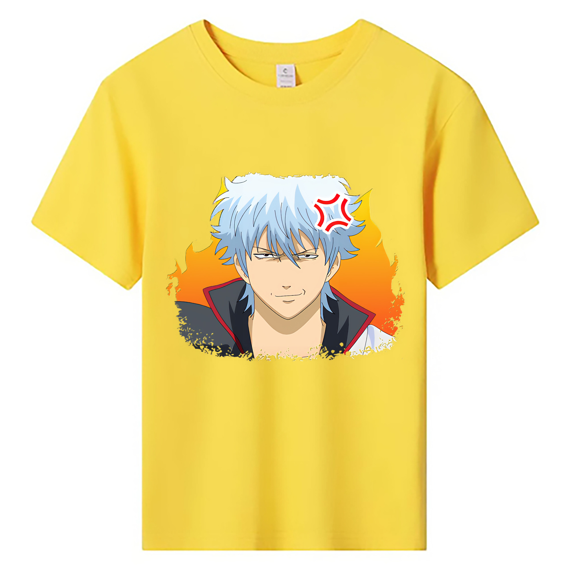 （画像用） ぎんたま 坂田銀時（さかたぎんとき） 神楽 志村新八（しむら しんぱち） GINTAMA Sakata Gintoki Kagura Shimura Shinpachi 綿100％キッズTシャツ（フロントプリント）