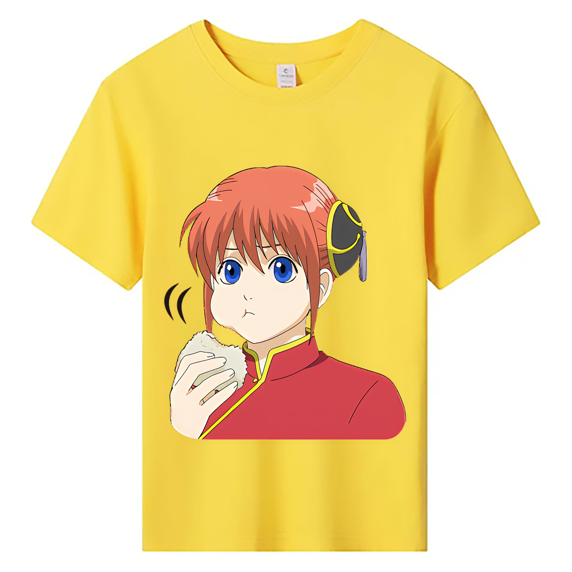 （画像用） ぎんたま 坂田銀時（さかたぎんとき） 神楽 志村新八（しむら しんぱち） GINTAMA Sakata Gintoki Kagura Shimura Shinpachi 綿100％キッズTシャツ（フロントプリント）