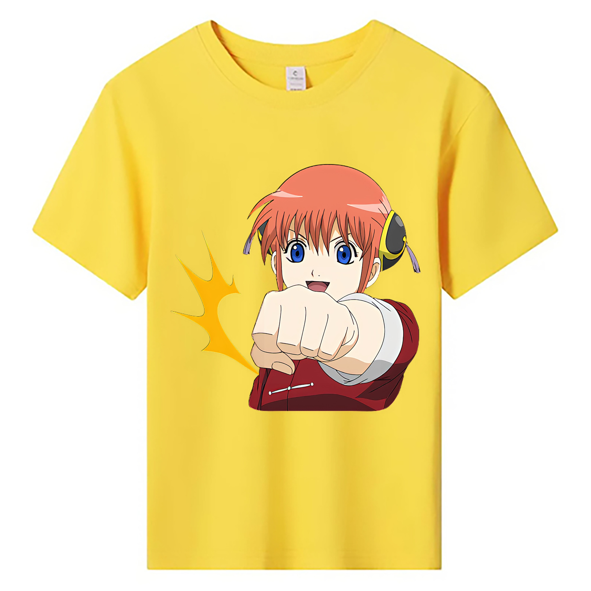 （画像用） ぎんたま 坂田銀時（さかたぎんとき） 神楽 志村新八（しむら しんぱち） GINTAMA Sakata Gintoki Kagura Shimura Shinpachi 綿100％キッズTシャツ（フロントプリント）