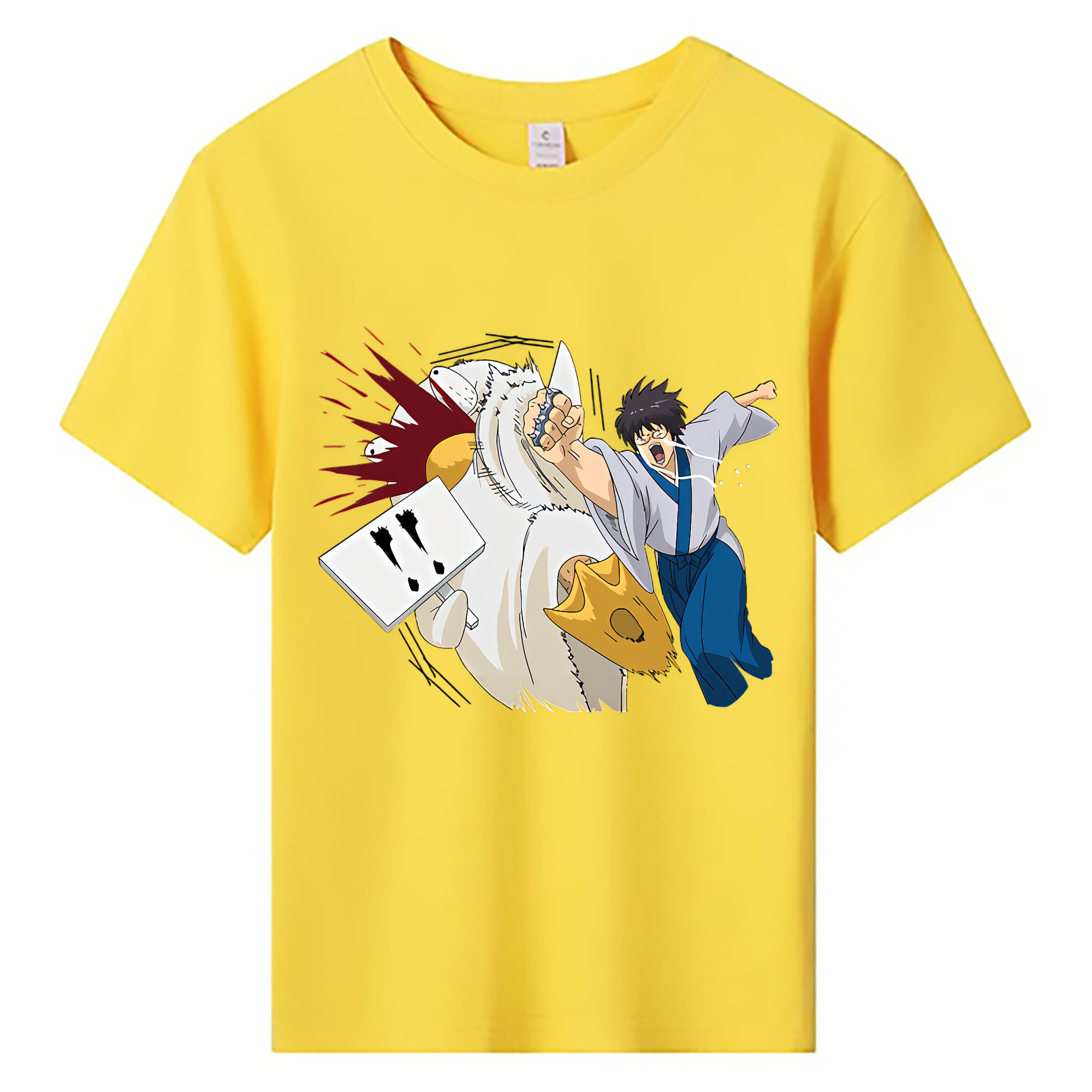 （画像用） ぎんたま 坂田銀時（さかたぎんとき） 神楽 志村新八（しむら しんぱち） GINTAMA Sakata Gintoki Kagura Shimura Shinpachi 綿100％キッズTシャツ（フロントプリント）