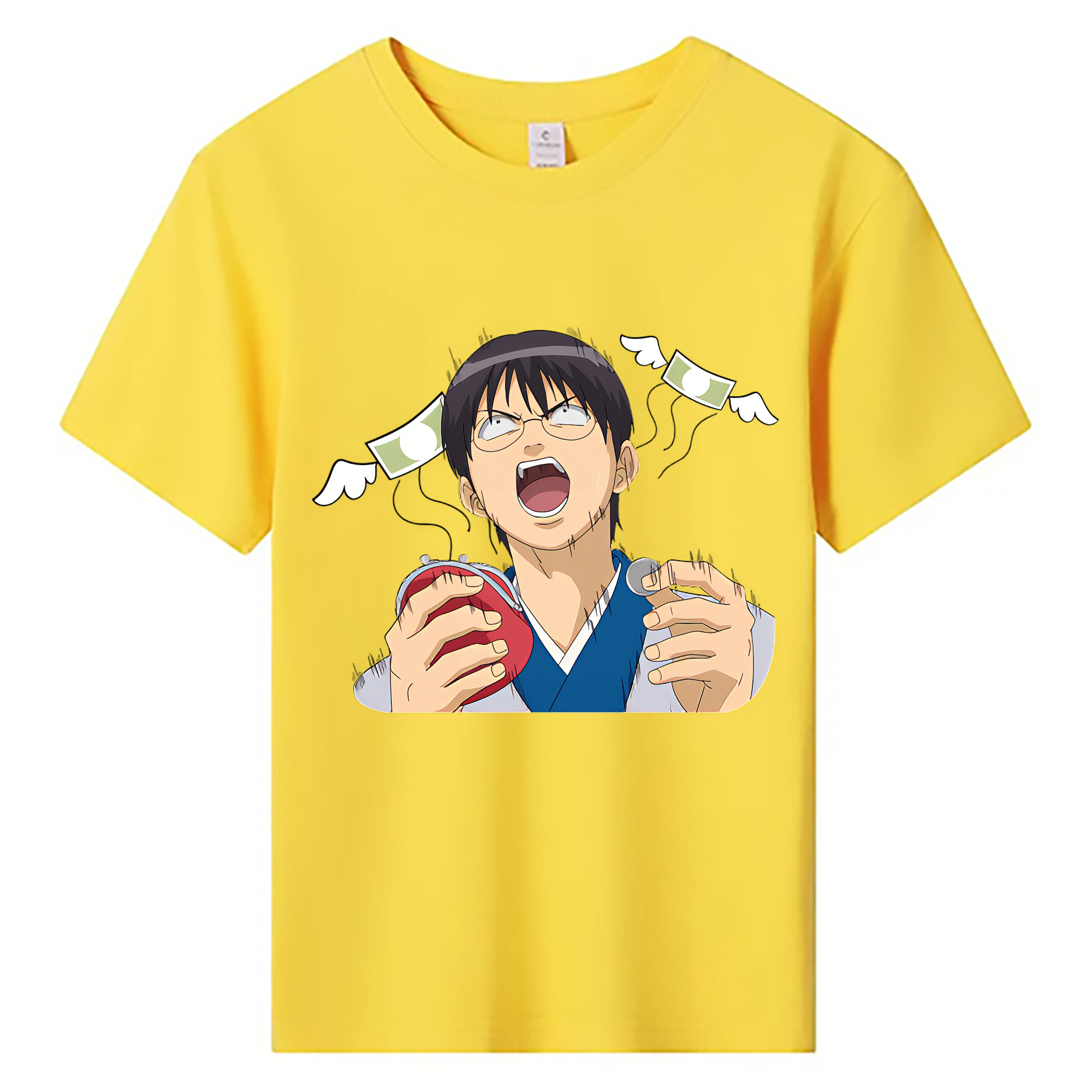（画像用） ぎんたま 坂田銀時（さかたぎんとき） 神楽 志村新八（しむら しんぱち） GINTAMA Sakata Gintoki Kagura Shimura Shinpachi 綿100％キッズTシャツ（フロントプリント）