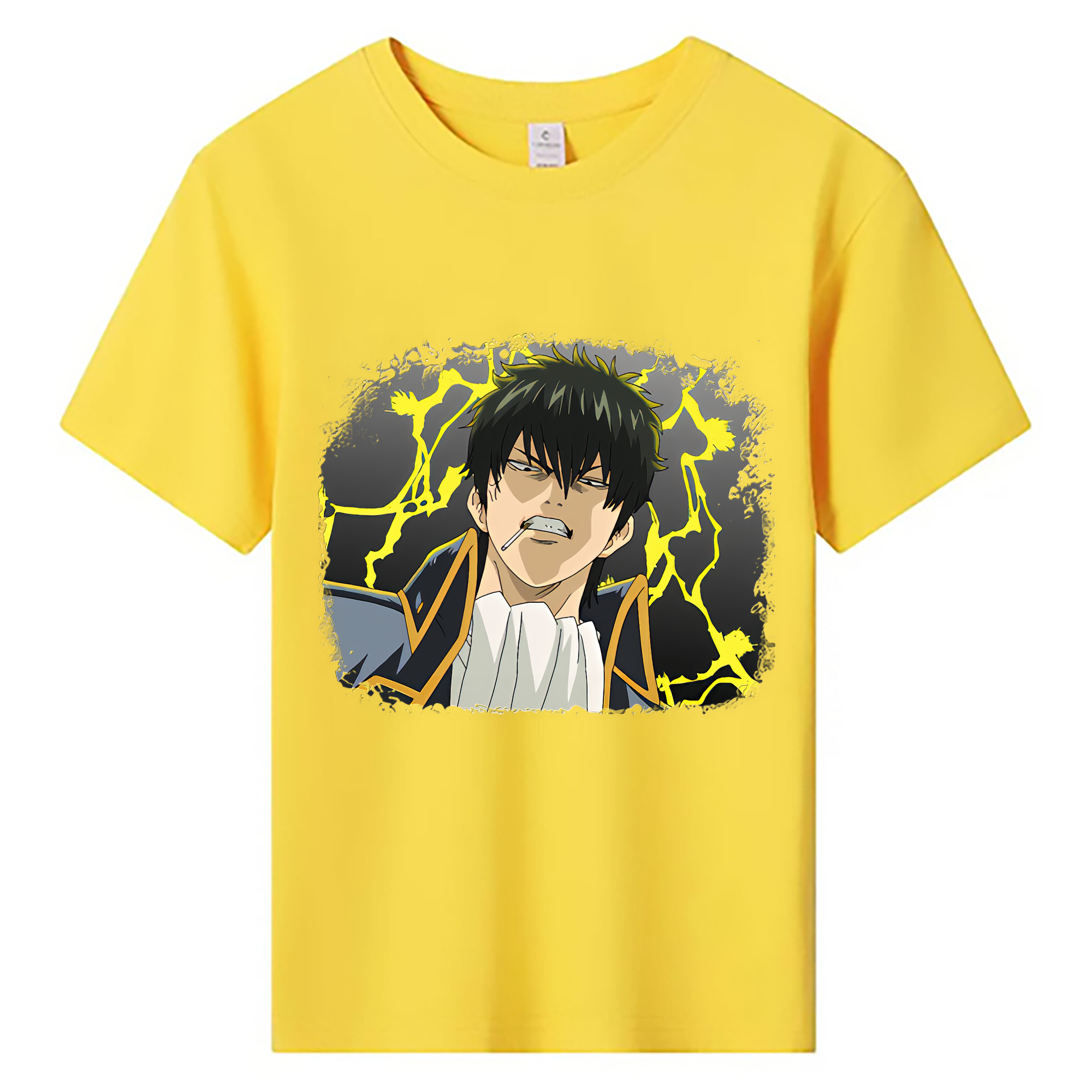 （画像用） ぎんたま 坂田銀時（さかたぎんとき） 神楽 志村新八（しむら しんぱち） GINTAMA Sakata Gintoki Kagura Shimura Shinpachi 綿100％キッズTシャツ（フロントプリント）