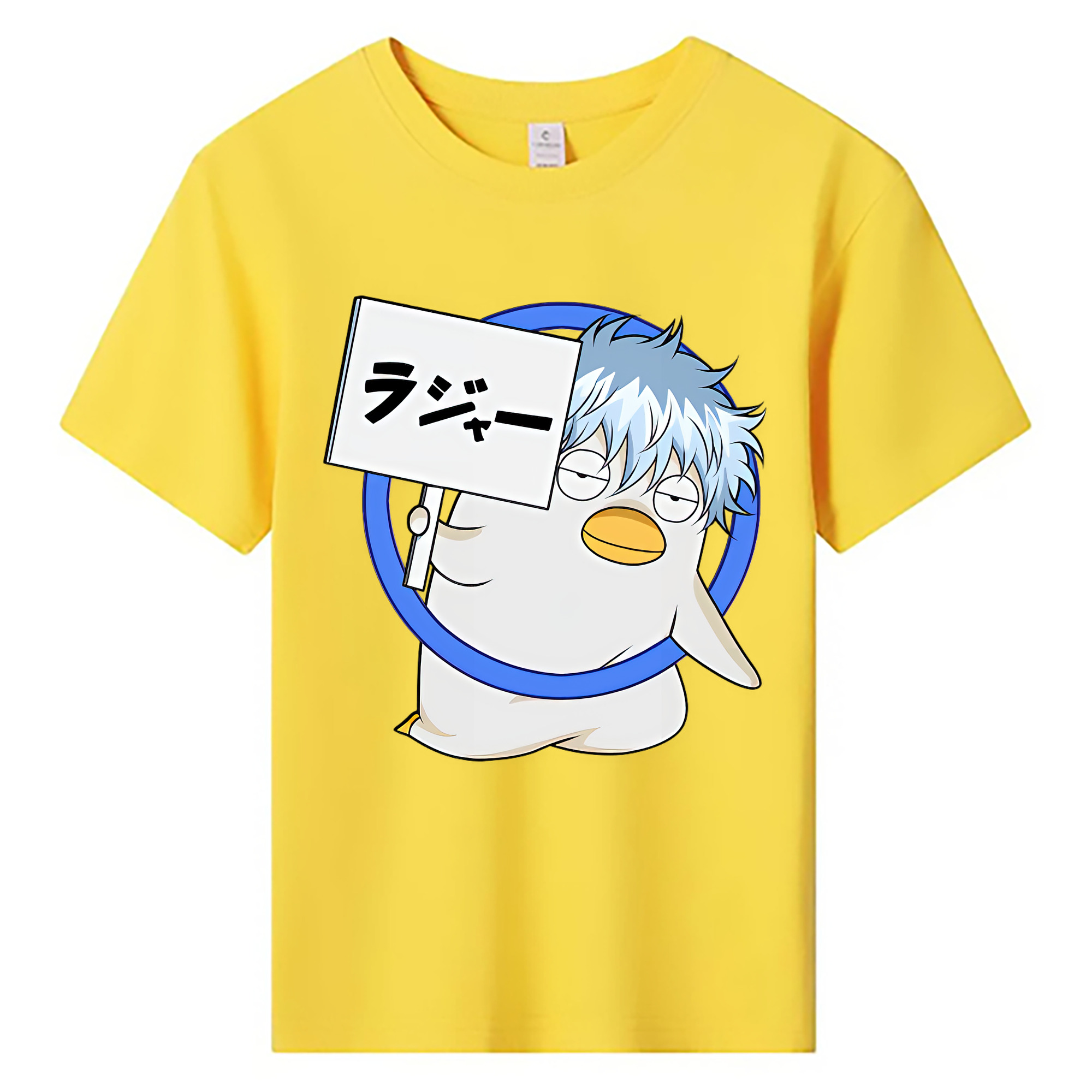 （画像用） ぎんたま 坂田銀時（さかたぎんとき） 神楽 志村新八（しむら しんぱち） GINTAMA Sakata Gintoki Kagura Shimura Shinpachi 綿100％キッズTシャツ（フロントプリント）