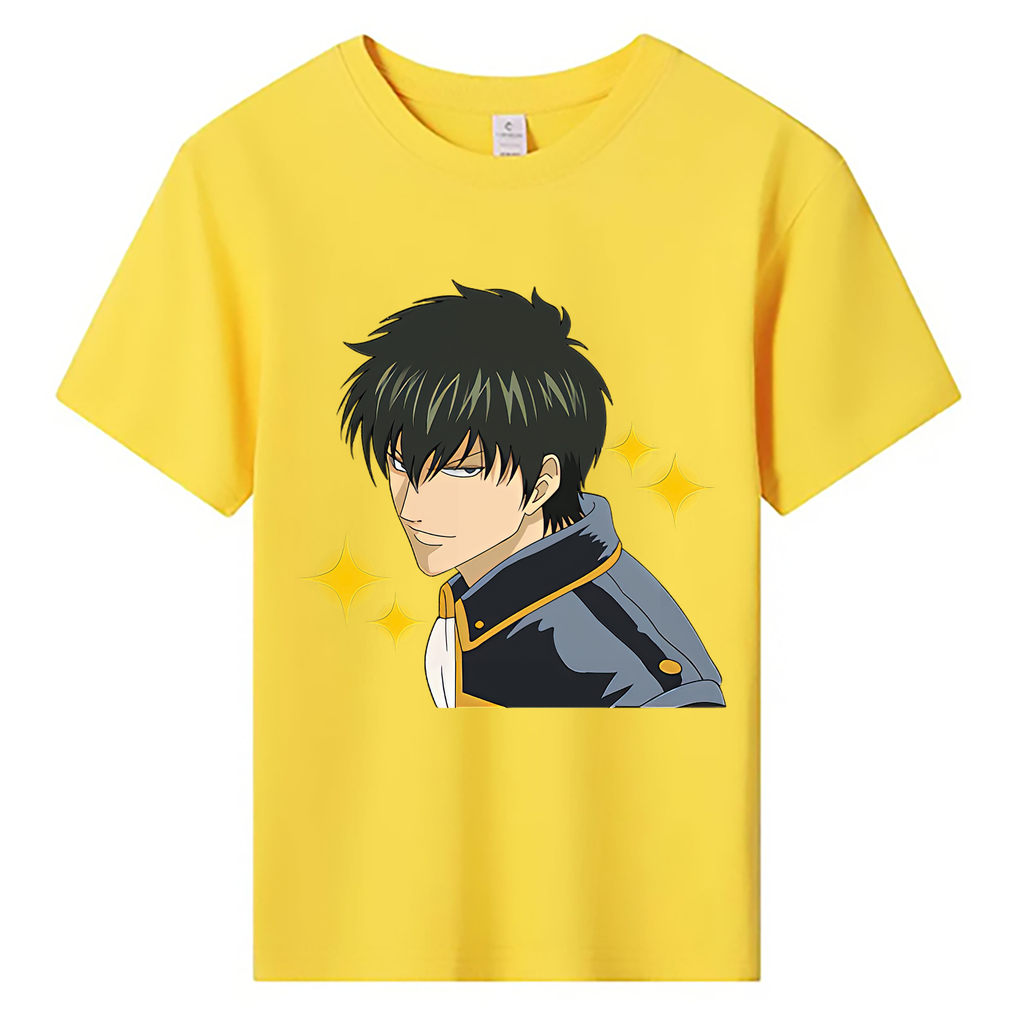 （画像用） ぎんたま 坂田銀時（さかたぎんとき） 神楽 志村新八（しむら しんぱち） GINTAMA Sakata Gintoki Kagura Shimura Shinpachi 綿100％キッズTシャツ（フロントプリント）