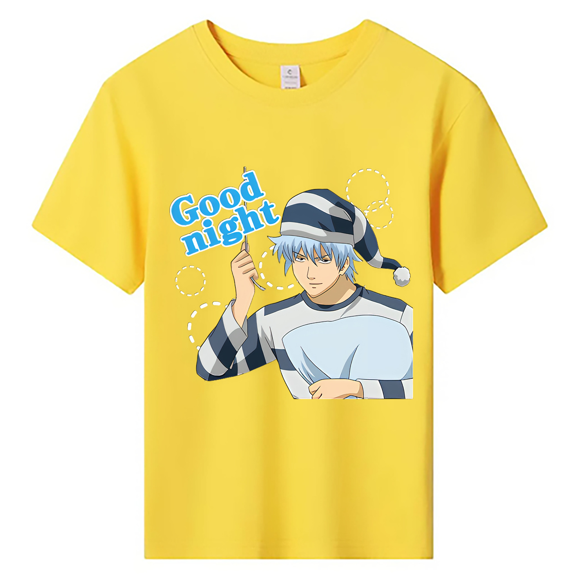 （画像用） ぎんたま 坂田銀時（さかたぎんとき） 神楽 志村新八（しむら しんぱち） GINTAMA Sakata Gintoki Kagura Shimura Shinpachi 綿100％キッズTシャツ（フロントプリント）