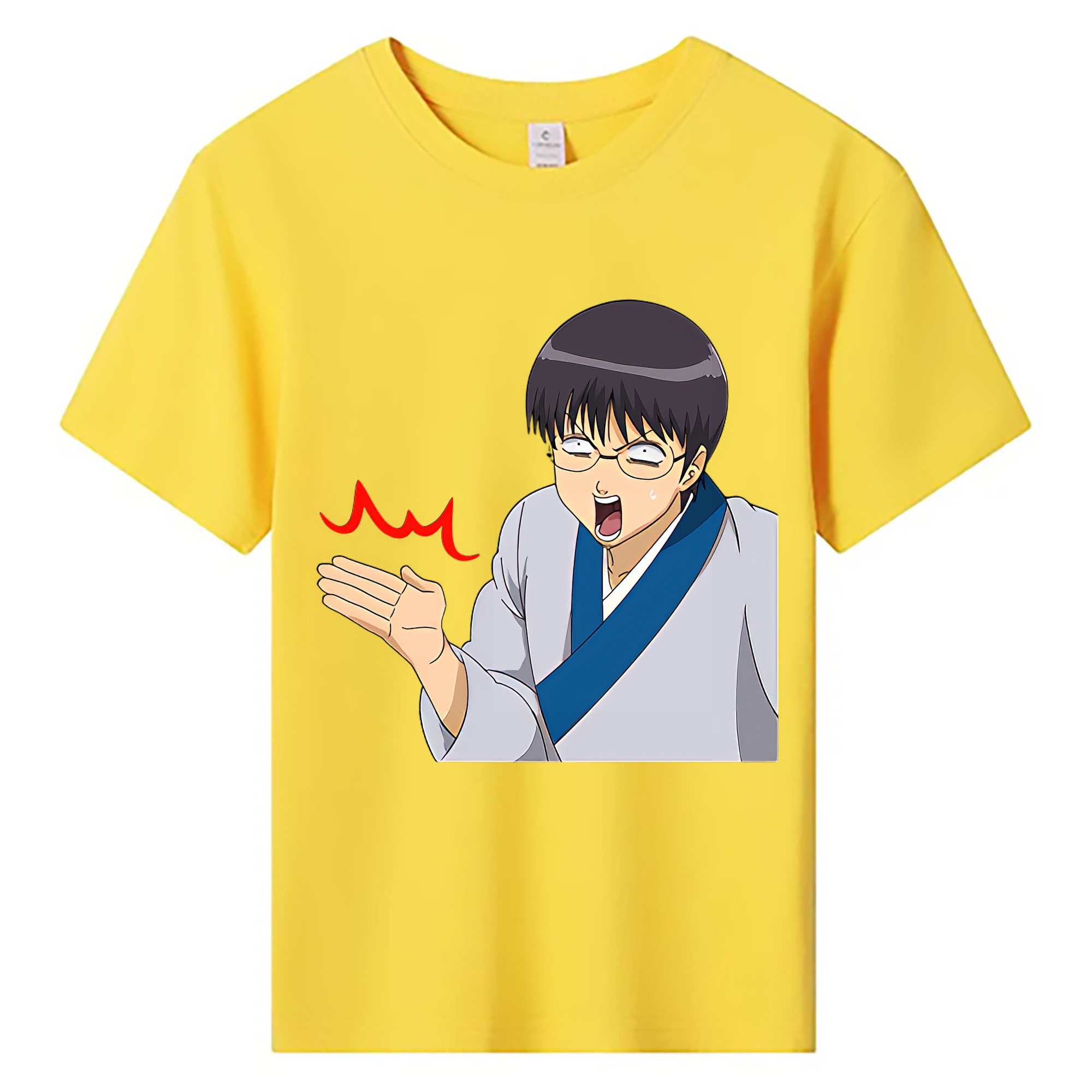 （画像用） ぎんたま 坂田銀時（さかたぎんとき） 神楽 志村新八（しむら しんぱち） GINTAMA Sakata Gintoki Kagura Shimura Shinpachi 綿100％キッズTシャツ（フロントプリント）