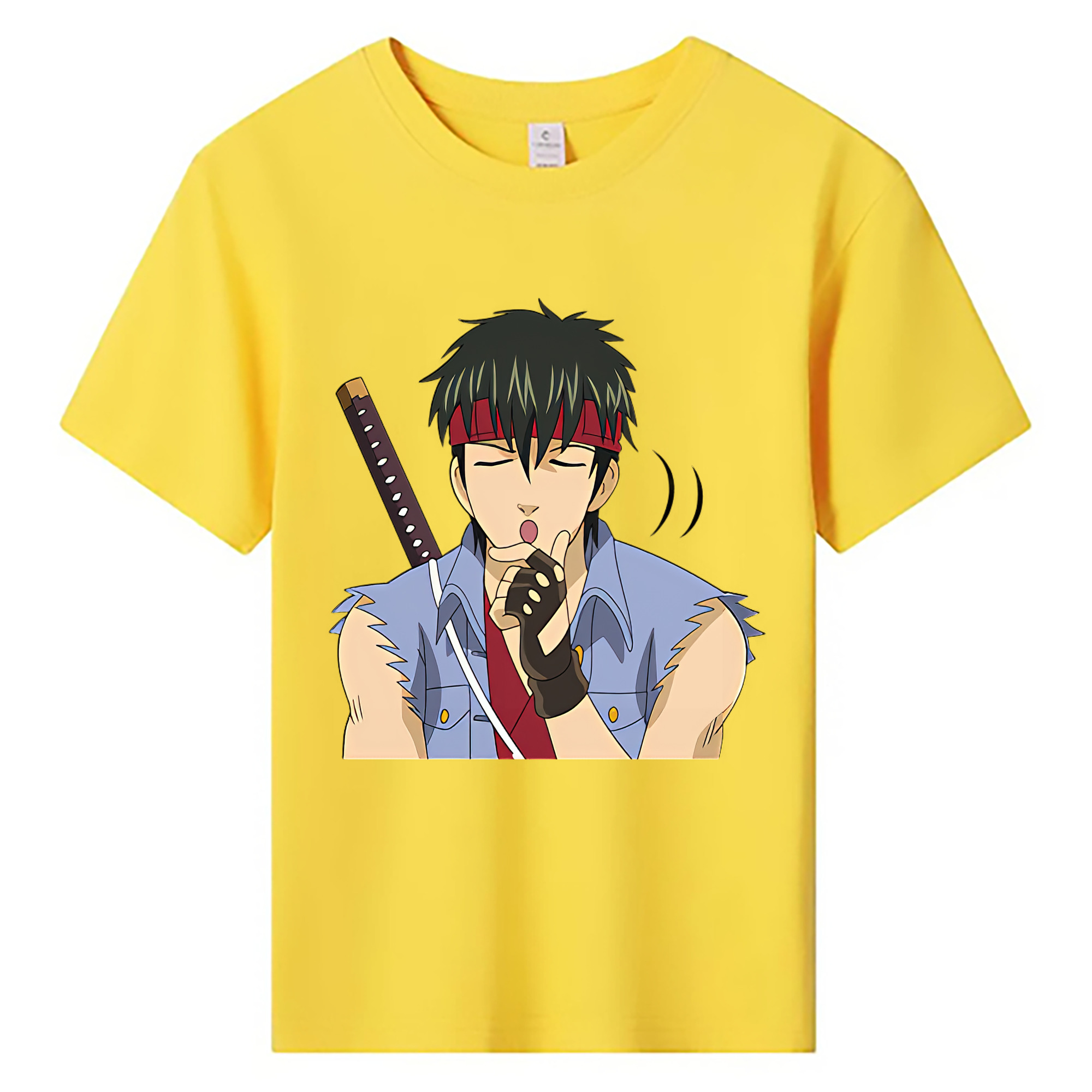 （画像用） ぎんたま 坂田銀時（さかたぎんとき） 神楽 志村新八（しむら しんぱち） GINTAMA Sakata Gintoki Kagura Shimura Shinpachi 綿100％キッズTシャツ（フロントプリント）