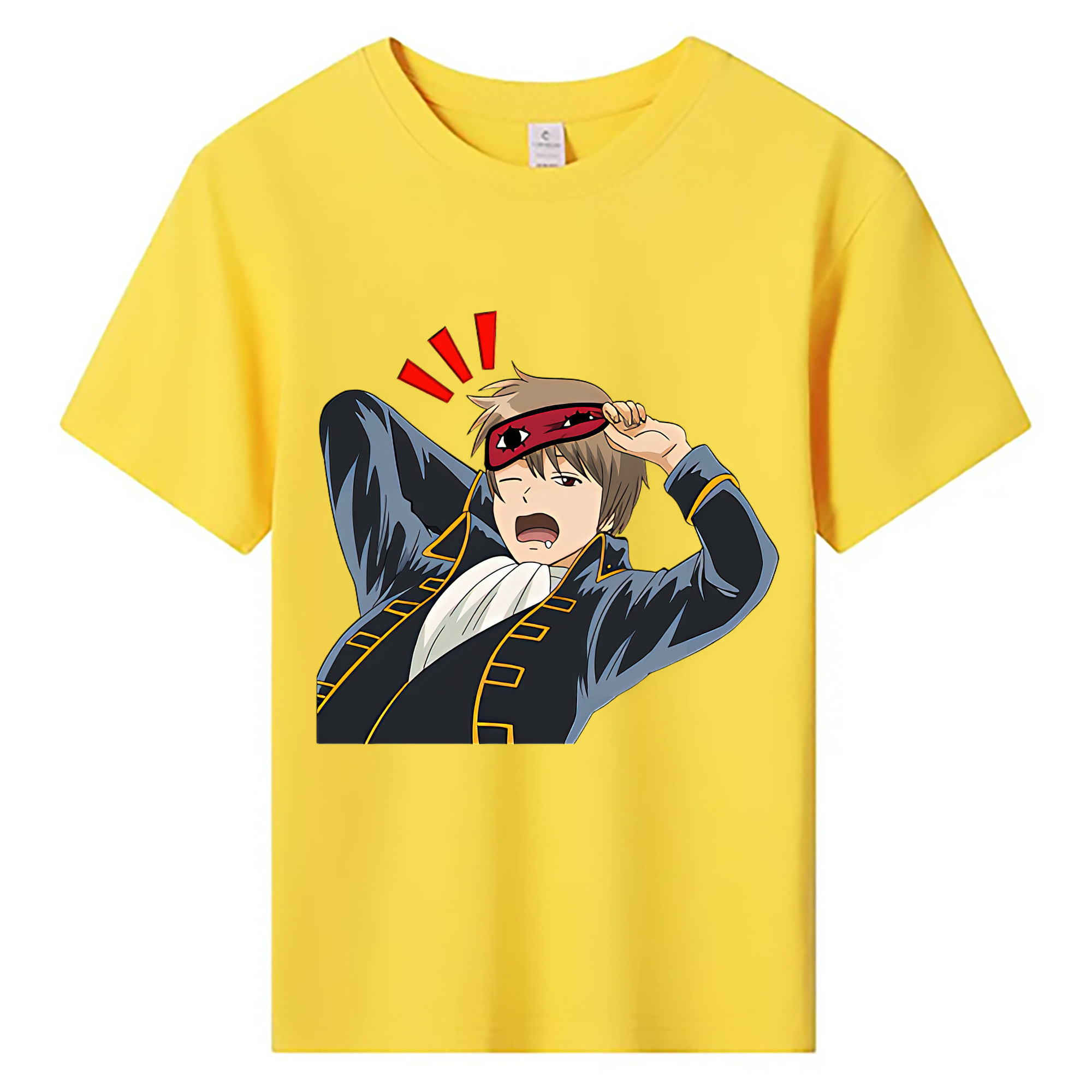 （画像用） ぎんたま 坂田銀時（さかたぎんとき） 神楽 志村新八（しむら しんぱち） GINTAMA Sakata Gintoki Kagura Shimura Shinpachi 綿100％キッズTシャツ（フロントプリント）