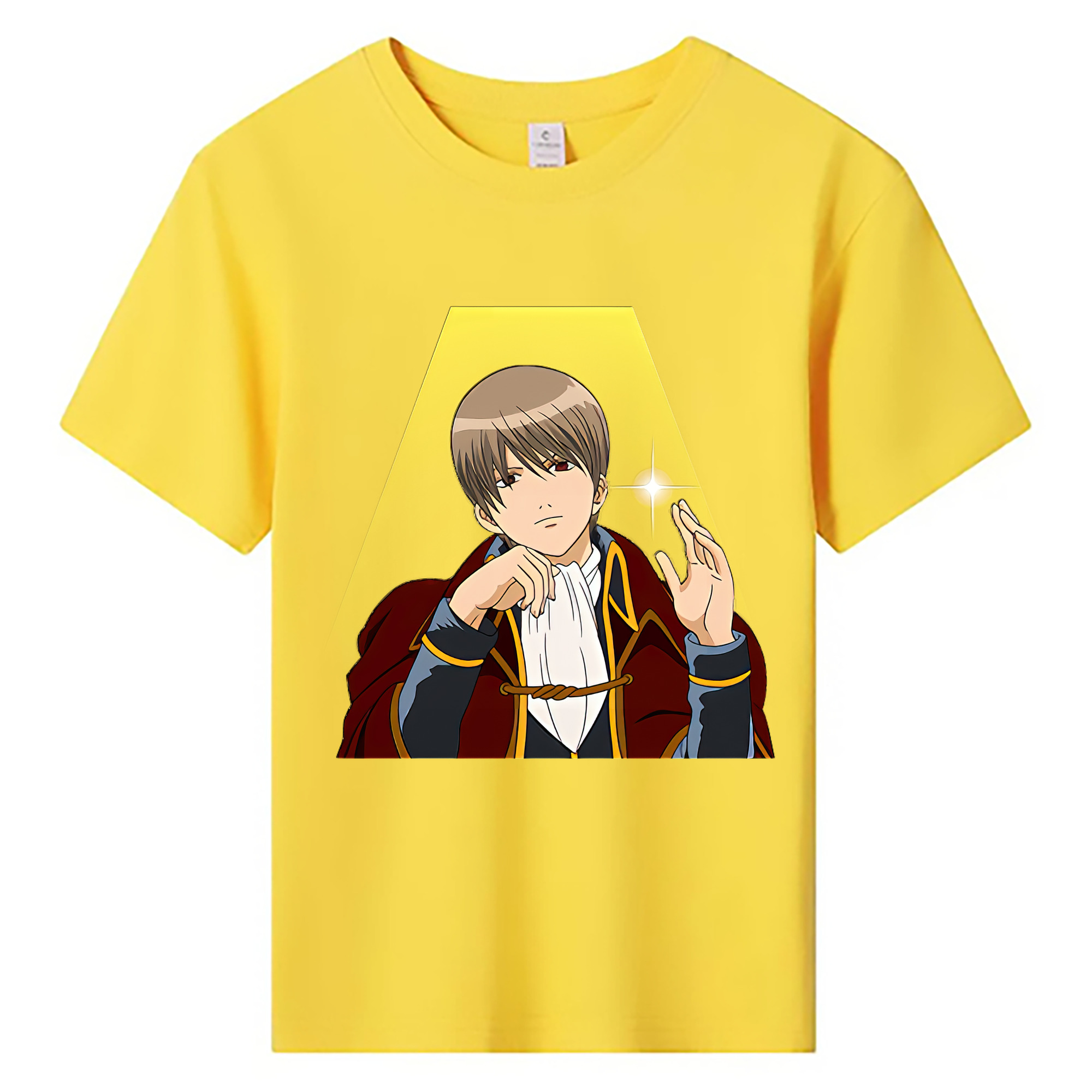 （画像用） ぎんたま 坂田銀時（さかたぎんとき） 神楽 志村新八（しむら しんぱち） GINTAMA Sakata Gintoki Kagura Shimura Shinpachi 綿100％キッズTシャツ（フロントプリント）