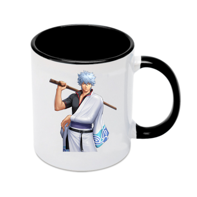 （画像用） ぎんたま 坂田銀時（さかたぎんとき） 神楽 志村新八（しむら しんぱち） GINTAMA Sakata Gintoki Kagura Shimura Shinpachi カラーマグカップ