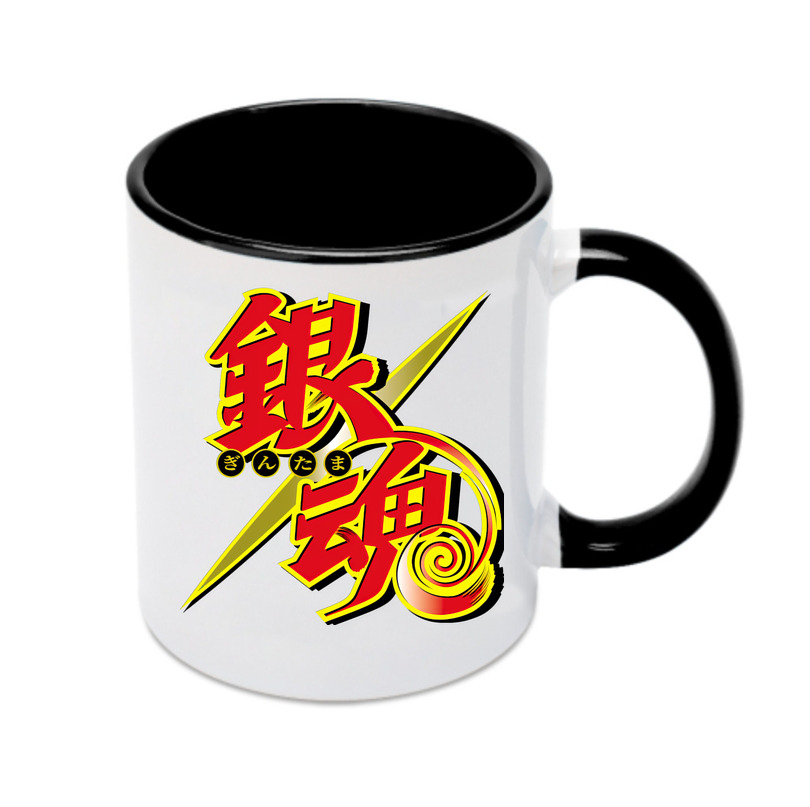 （画像用） ぎんたま 坂田銀時（さかたぎんとき） 神楽 志村新八（しむら しんぱち） GINTAMA Sakata Gintoki Kagura Shimura Shinpachi カラーマグカップ