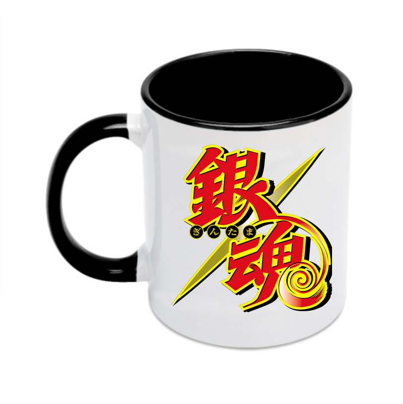 （画像用） ぎんたま 坂田銀時（さかたぎんとき） 神楽 志村新八（しむら しんぱち） GINTAMA Sakata Gintoki Kagura Shimura Shinpachi カラーマグカップ