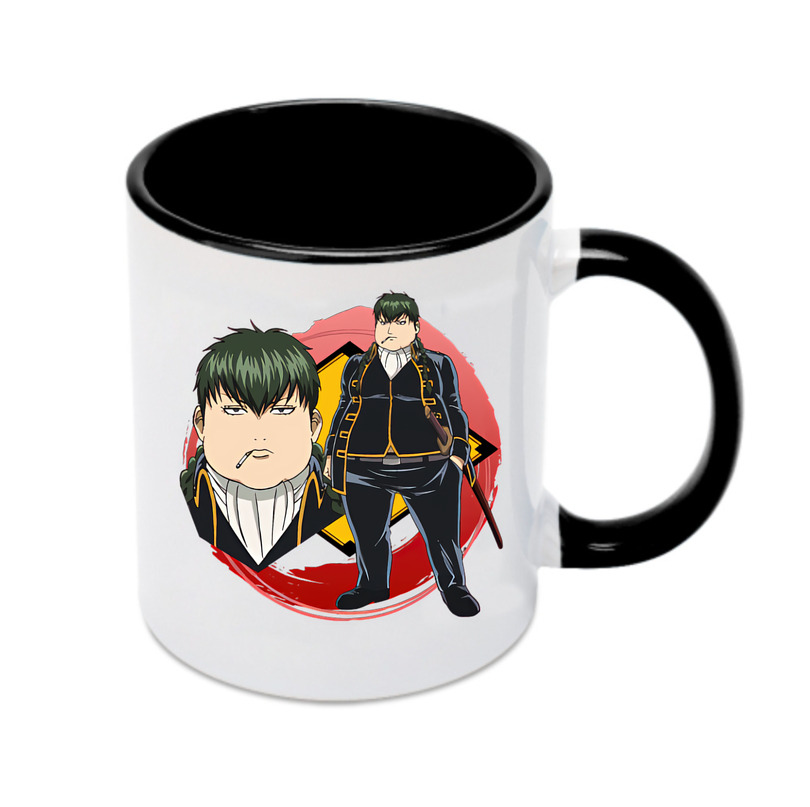 （画像用） ぎんたま 坂田銀時（さかたぎんとき） 神楽 志村新八（しむら しんぱち） GINTAMA Sakata Gintoki Kagura Shimura Shinpachi カラーマグカップ
