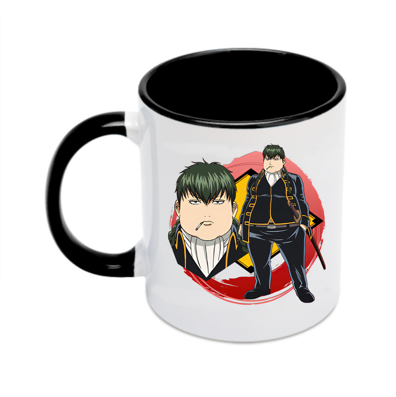 （画像用） ぎんたま 坂田銀時（さかたぎんとき） 神楽 志村新八（しむら しんぱち） GINTAMA Sakata Gintoki Kagura Shimura Shinpachi カラーマグカップ
