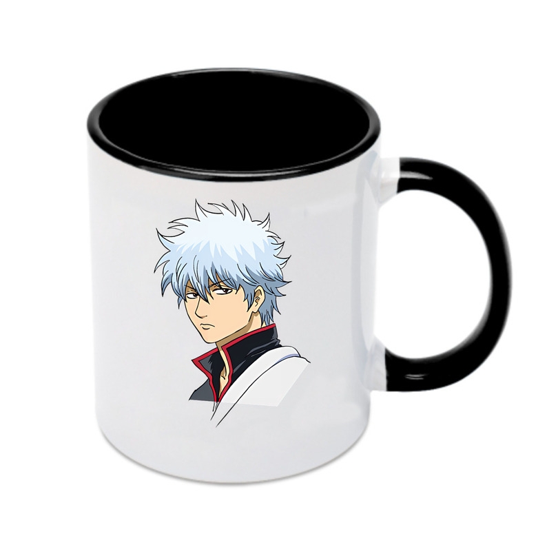 （画像用） ぎんたま 坂田銀時（さかたぎんとき） 神楽 志村新八（しむら しんぱち） GINTAMA Sakata Gintoki Kagura Shimura Shinpachi カラーマグカップ