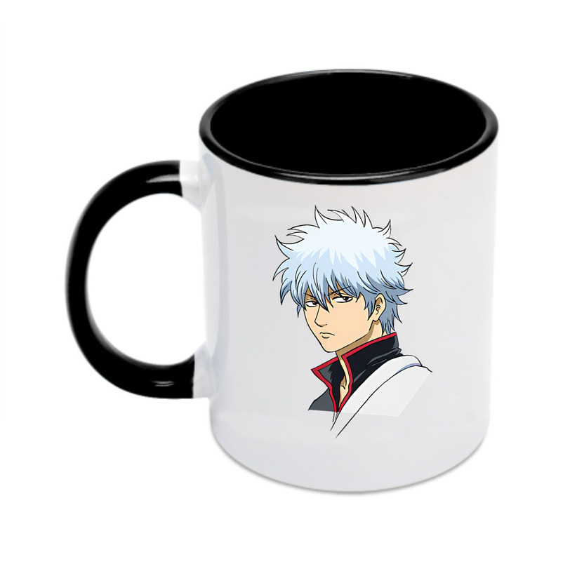 （画像用） ぎんたま 坂田銀時（さかたぎんとき） 神楽 志村新八（しむら しんぱち） GINTAMA Sakata Gintoki Kagura Shimura Shinpachi カラーマグカップ