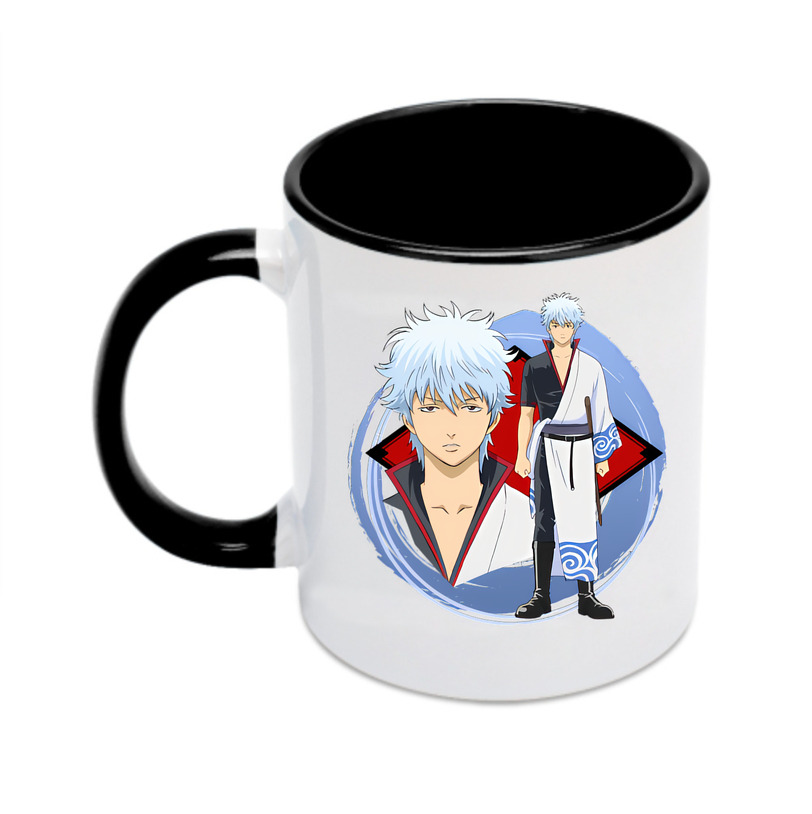 （画像用） ぎんたま 坂田銀時（さかたぎんとき） 神楽 志村新八（しむら しんぱち） GINTAMA Sakata Gintoki Kagura Shimura Shinpachi カラーマグカップ